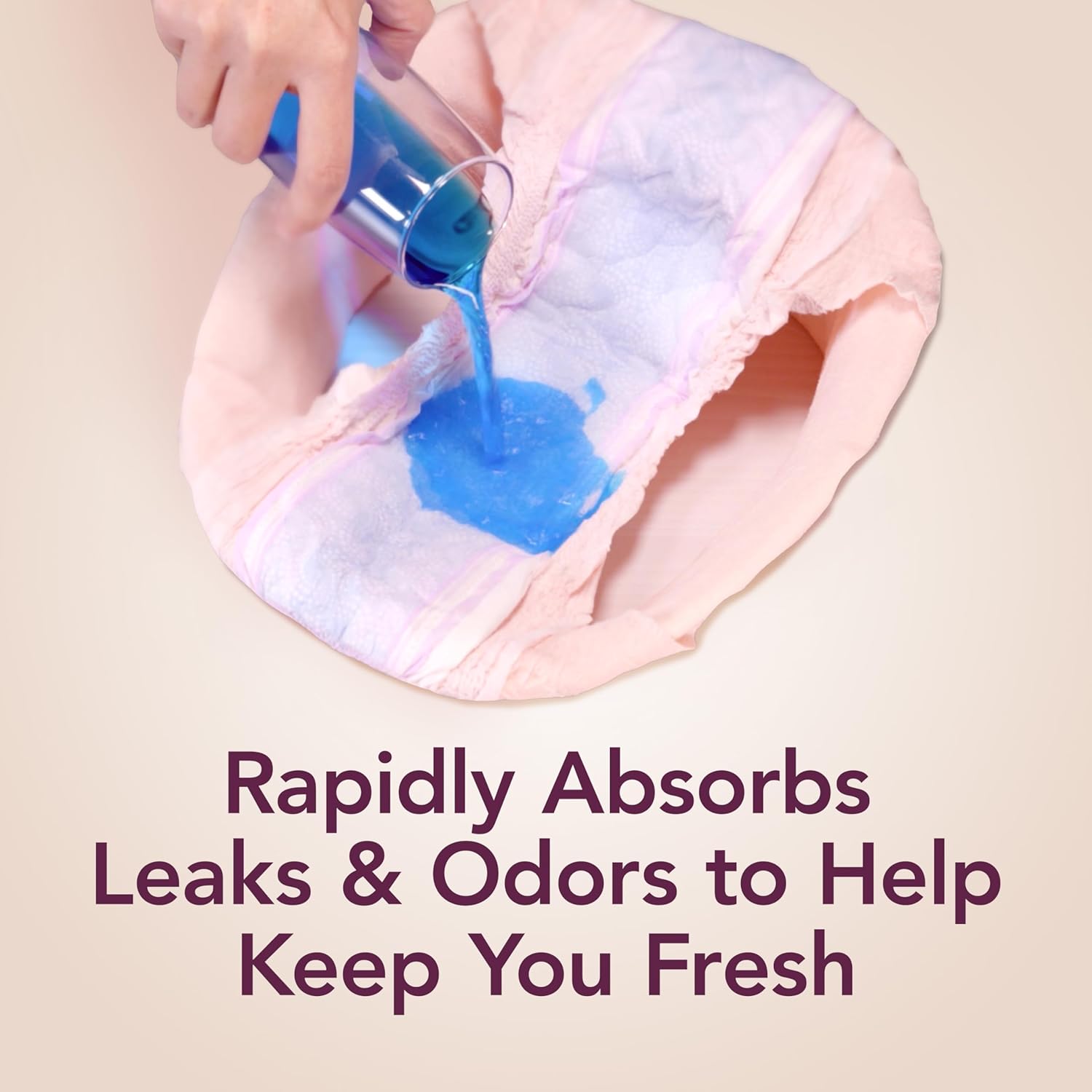 Depend Silhouette Adult Diapers, Incontinence & Postpartum Bladder Leak Underwear for Women, Maximum Absorbency, Large, Pink, 52 Count (2 Packs of 26), Packaging May Vary - Image 4