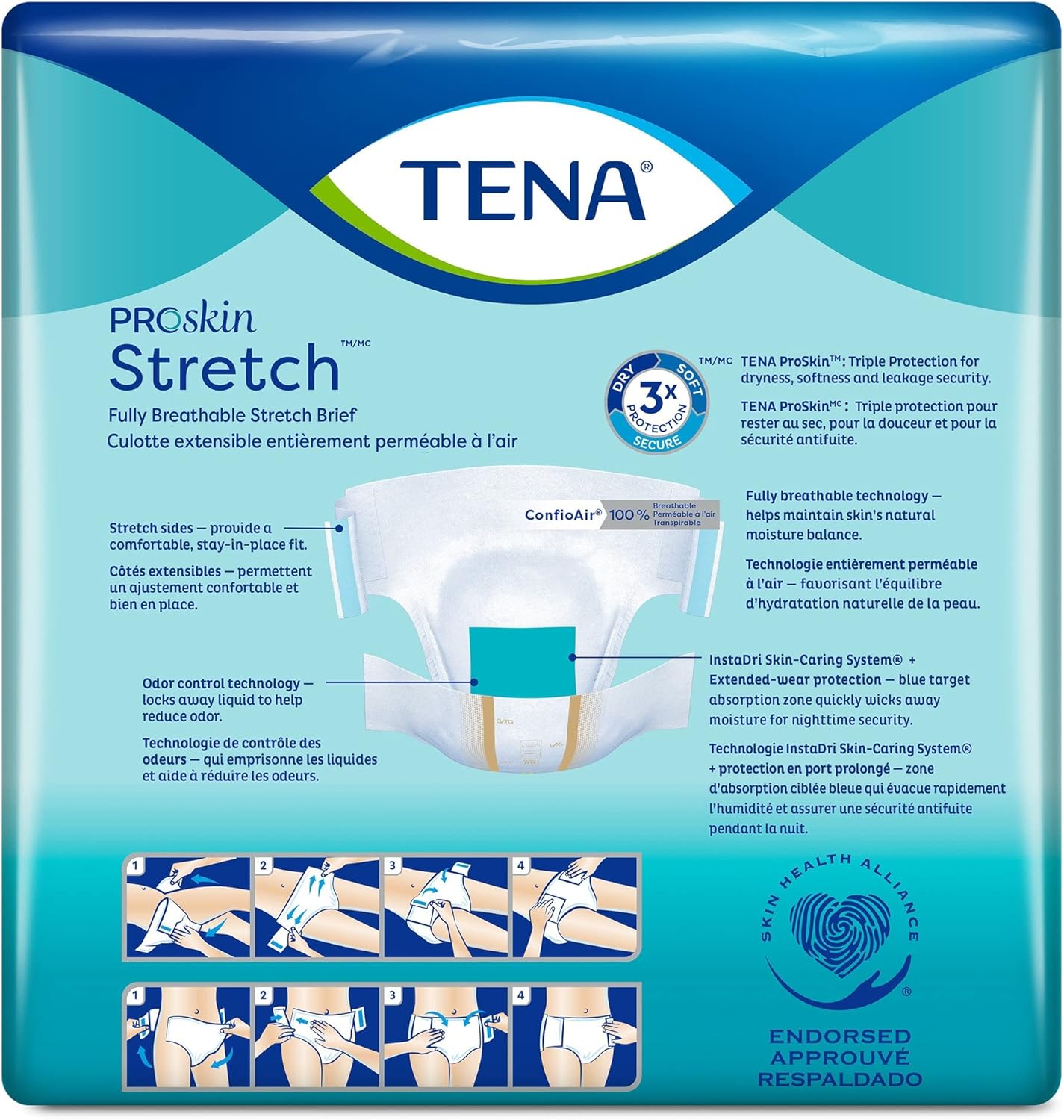 Alternative view of TENA Stretch Ultra Briefs, Incontinence, Disposable, Heavy Absorbency, Large/XL, 36 Count, 2 Packs, 72 Total