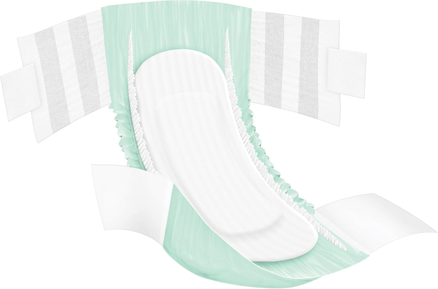 FitRight Stretch Ultra Adult Briefs, Incontinence Diapers with Tabs, Heavy Absorbency, Large/XL/2XL, 51 to 70", 20 Count