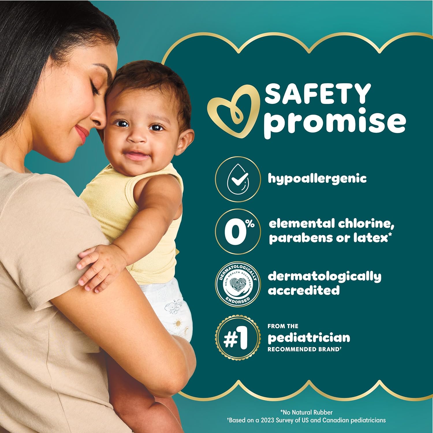 Pampers Swaddlers Disposable Baby Diapers Size 1, 198 Count with Sensitive Water Based Baby Wipes 4X Pop-Top Packs (336 Count)