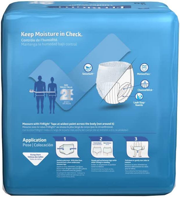 FitRight Adult Incontinence Underwear, Heavy Absorbency, XX-Large, 68-80 (20 Count) - Image 3