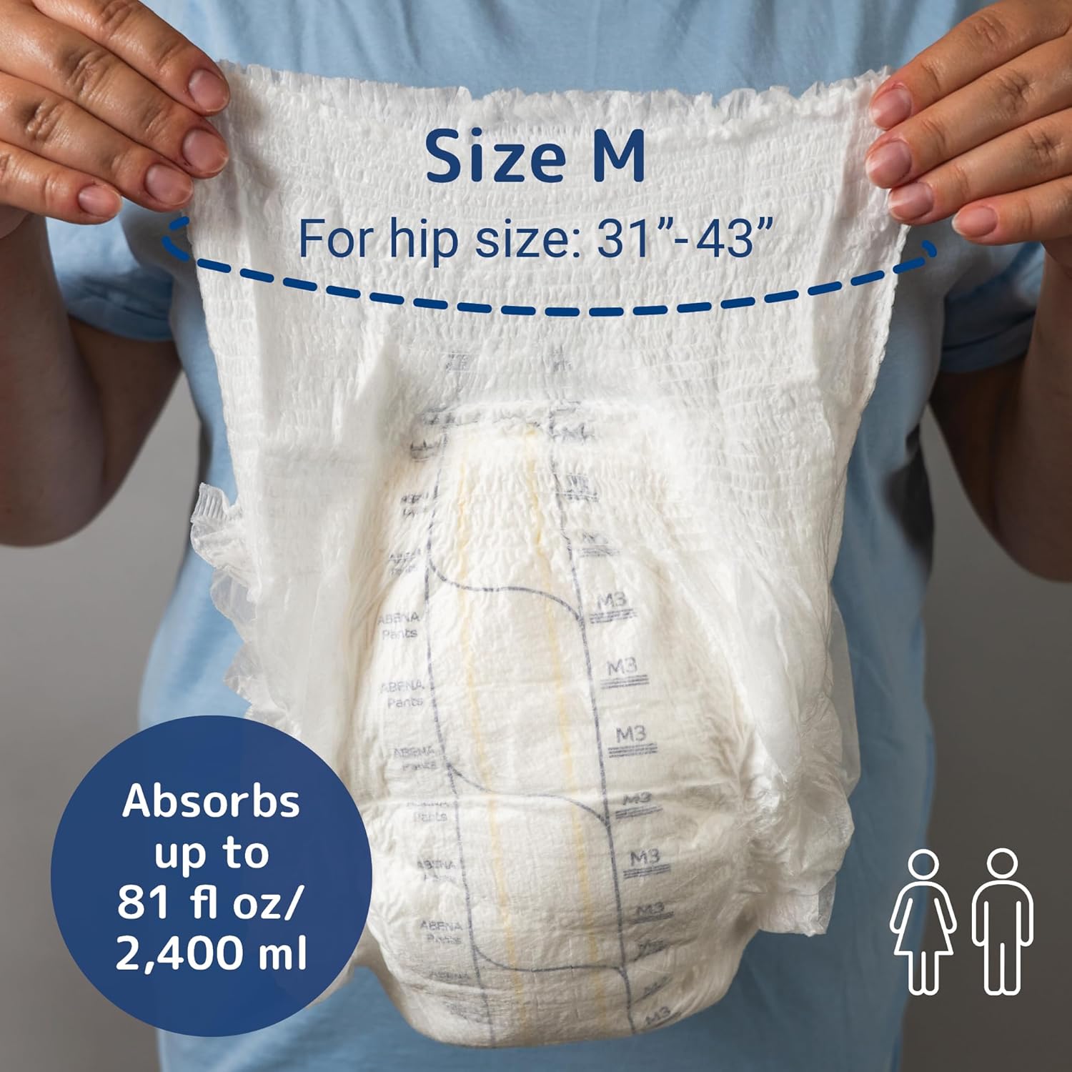 Abena Pants, Premium Protective Underwear, Level 3, (Medium To Extra Large), Medium, 15 Count