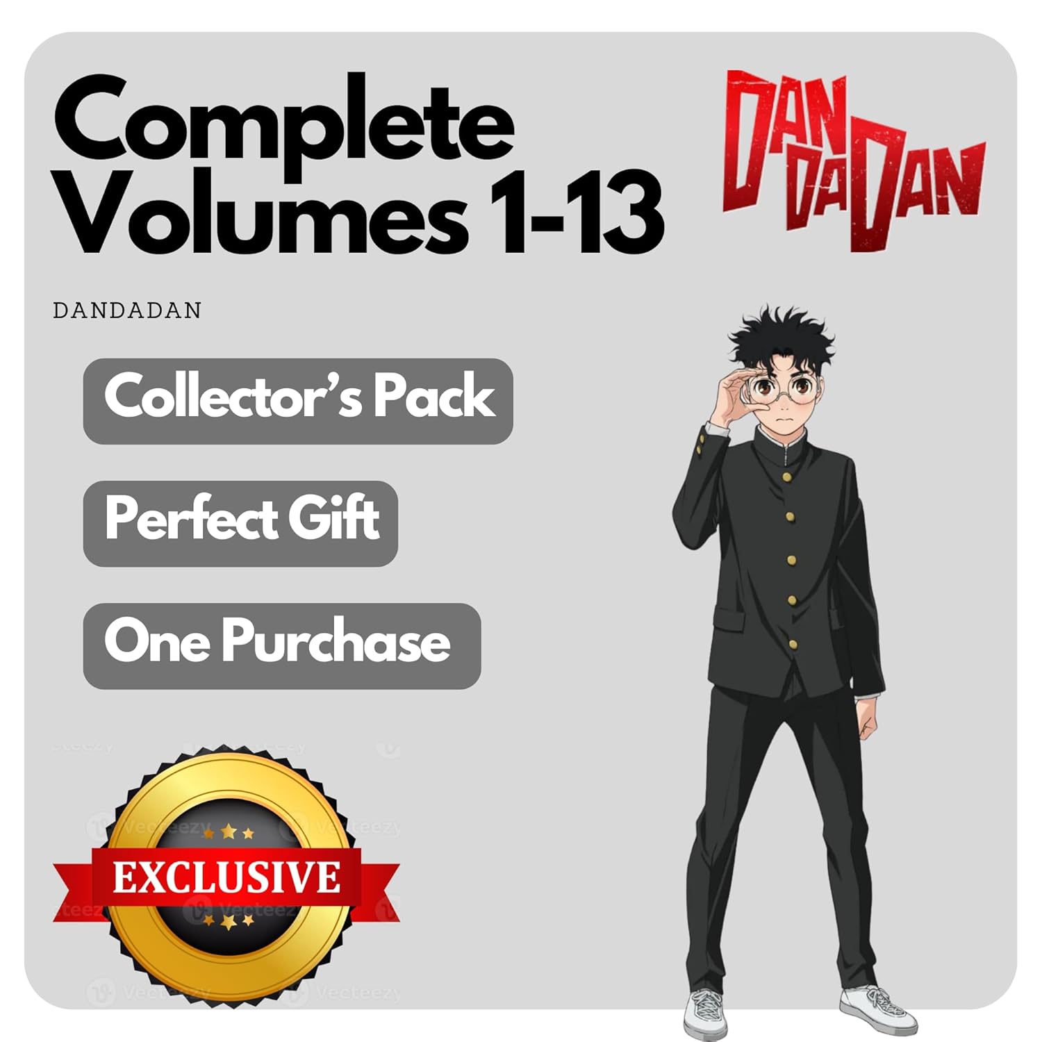 Alternative view of DANDADAN Volumes 1-13 Ultimate Book Collection Manga Set by Yukinobu Tatsu | Ultimate Manga Bundle | English Language Edition | Collector’s Pack