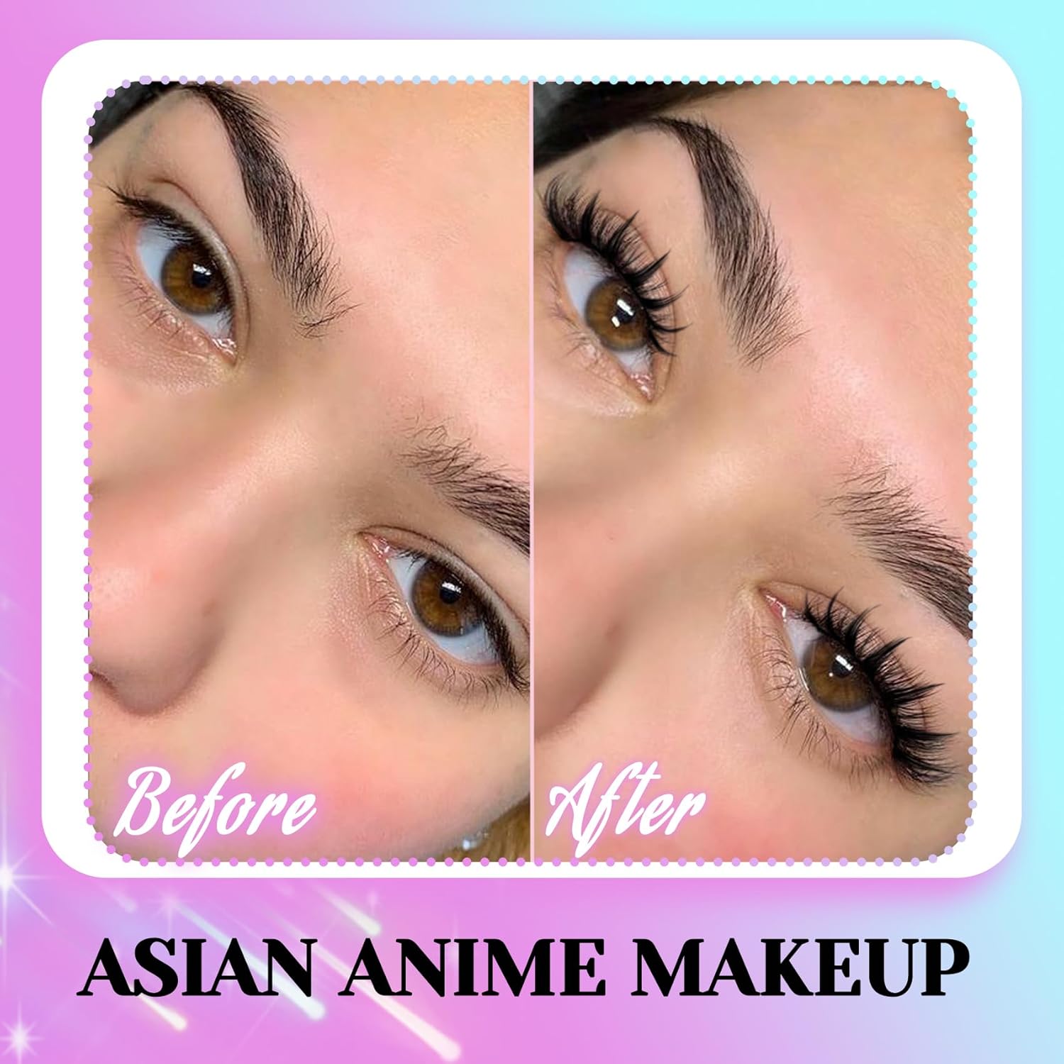 Alternative view of Losha Lashes Spiky Manga Lashes 14 Pairs Anime False Eyelashes 8D Wispy Eye Lashes Kit with Lash Glue and Lash Tweezers Natural Soft Fake Eyelashes (Cutes)