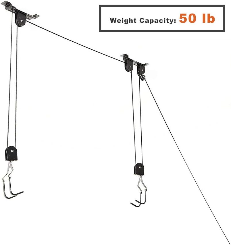 Alternative view of Wallmaster Ceiling Bike Mount Hanger, Bike Ceiling Lift Hoist, Bike Pulley System for Garage, Indoor Bicycle Hooks, 1 pack