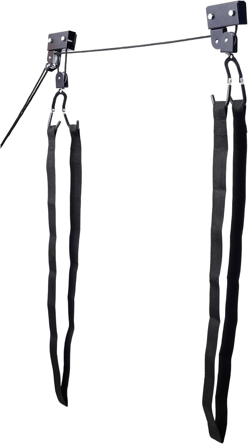 Alternative view of Kayak Storage Hoist, Kayak Hoist Quality Garage Storage Canoe Lift, Kayak and Canoe Ceiling Pulley System, Overhead Pulley System with 125lb Capacity for Canoes, Bikes, Ladders, and More