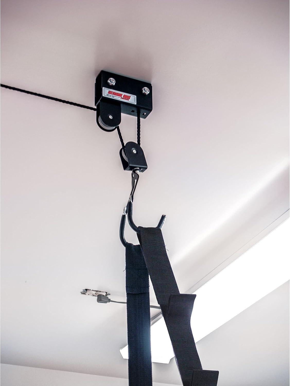 Alternative view of Extreme Max 3004.0204 Kayak/Canoe/Bike/Ladder Hoist & Lift for Storage in Shop or Garage - 120 lb. Capacity,Black