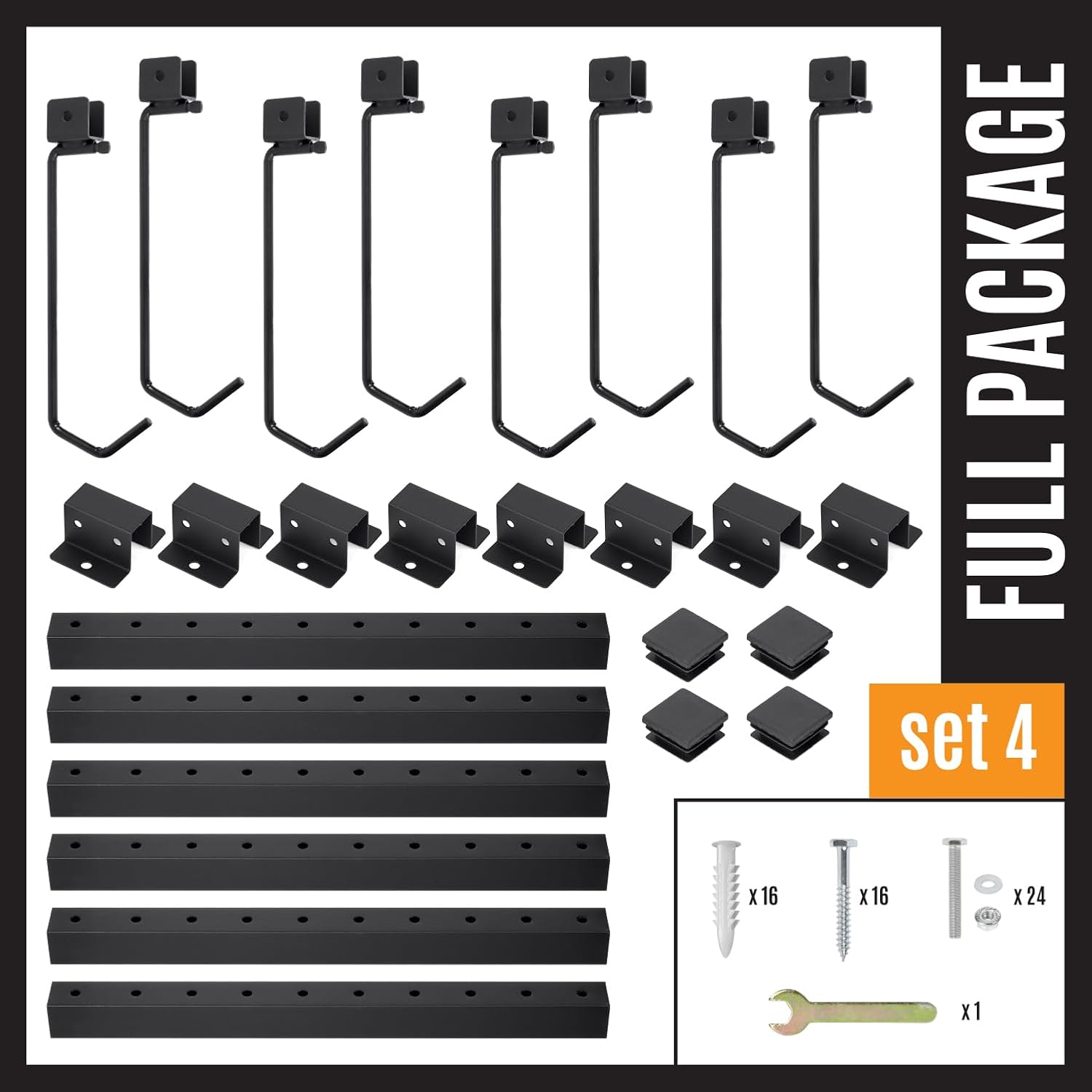 BTRAM Adjustable Ceiling Mounted Bike Rack for Garage, Hold 4-8 Bikes, Hanger for Space-Saving Storage - adjustable ceiling hooks, nice Bicycle stand. - Image 5