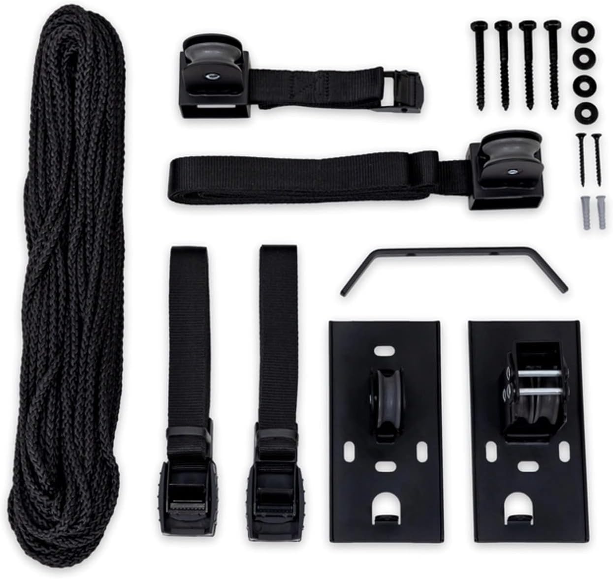 StoreYourBoard Wheelbarrow Ceiling Hoist, Essential Garage Storage Pulley System (8 ft - 10 ft Ceiling)