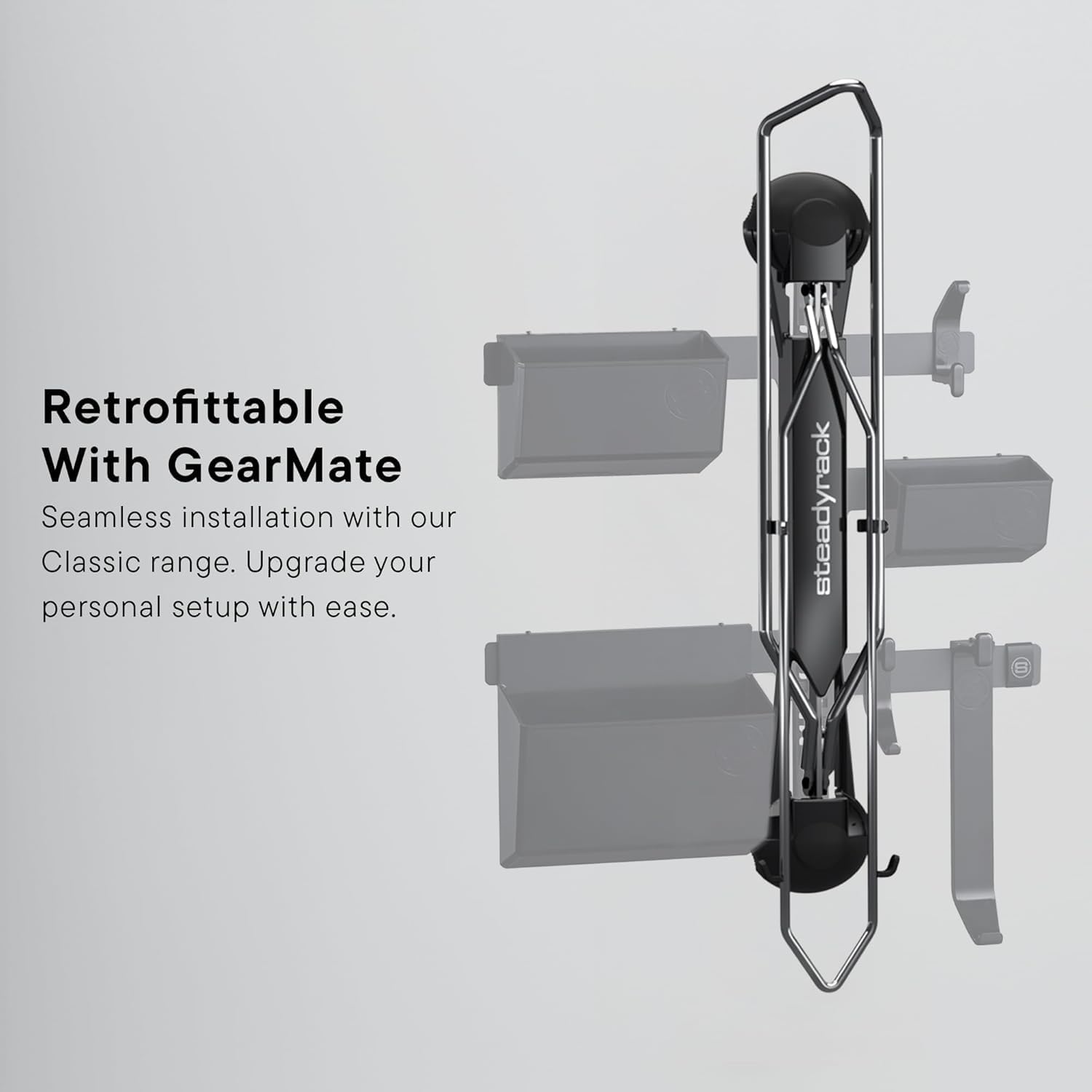 Steadyrack Bike Rack for Road Bikes - The Original Wall Mounted Vertical Bike Storage - Fits Narrow Tires - Space Saving Pivot Design - Heavy-Duty Steel Rack for Indoor Garage, Apartment or Home Use - Image 5