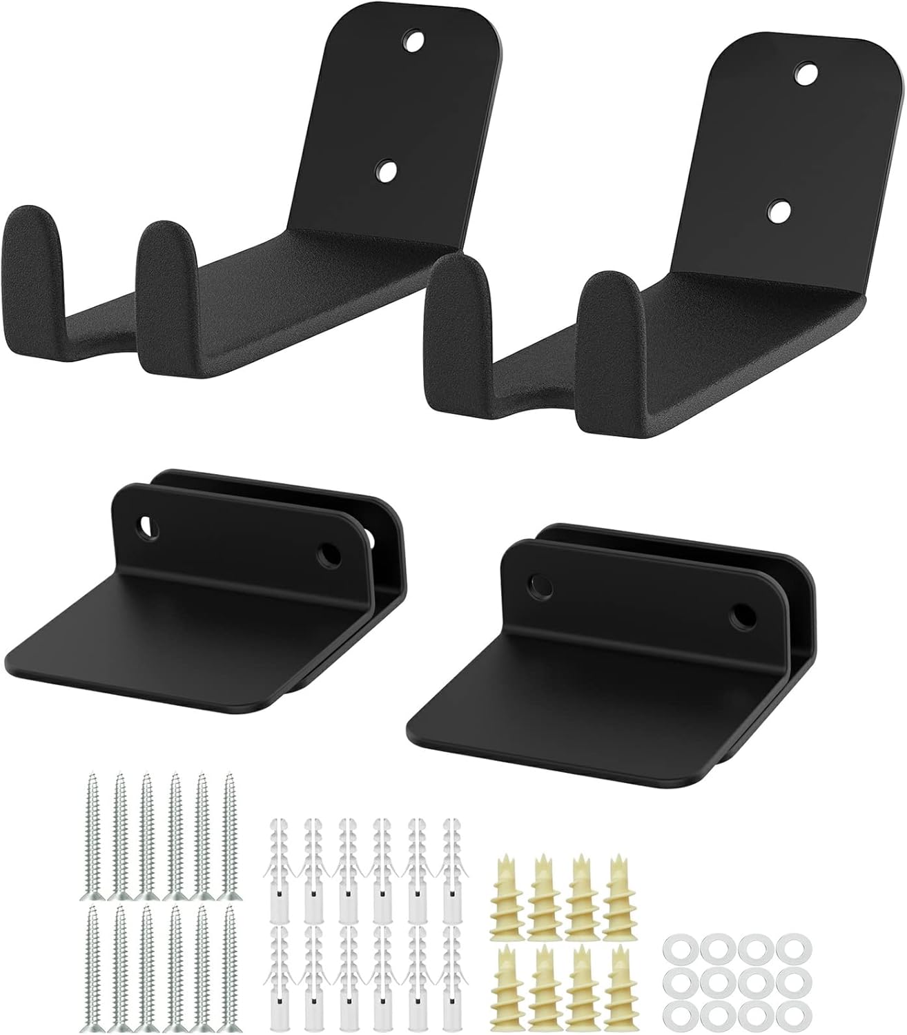 WALMANN 2 Pack Bike Pedal Hanger Wall Mount, Heavy Duty Horizontal Bike Rack for Garage Wall, Bike Display Stand for Home Holds Up to 70 LBS - Image 8