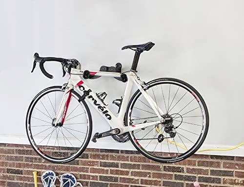 Bike Wall Mount - Horizontal Bicycle Bike Wall Hanger in Indoor Storage or Garage - Wall Mounted Bike Rack - Adjustable Bike Hanger, Wall Bike Rack Hooks