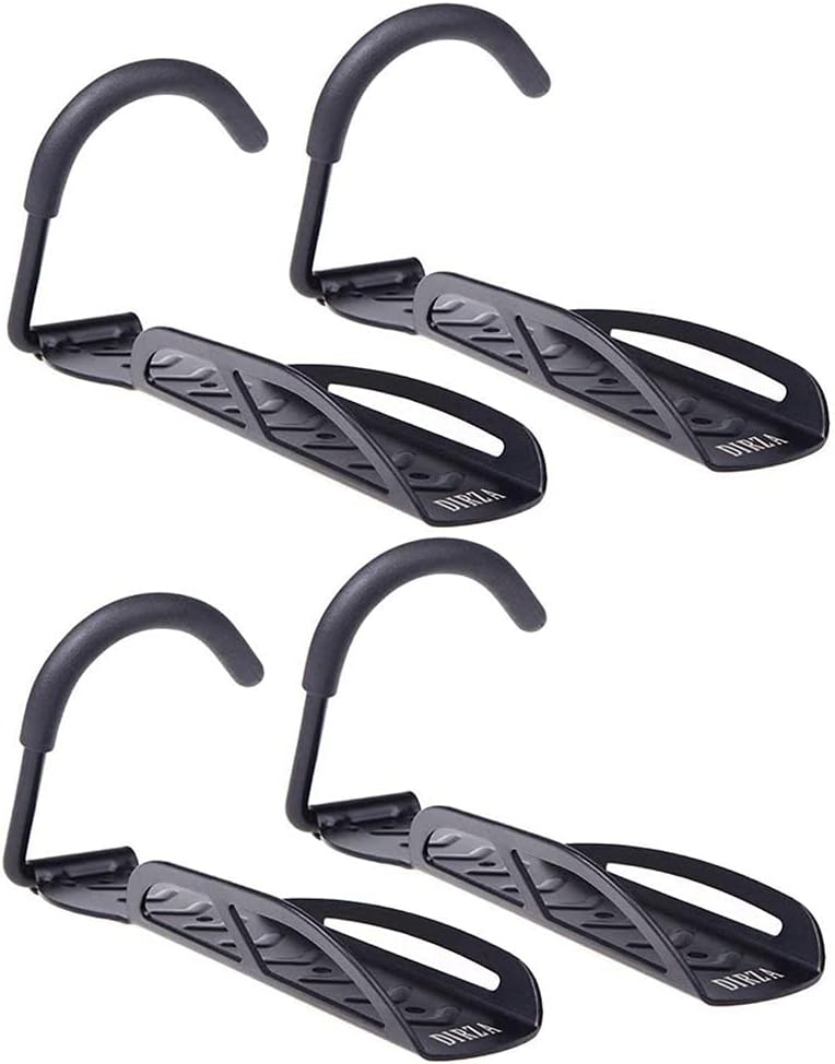Dirza Bike Rack Garage Wall Mount Bike Hanger Bike Hooks Bike Storage Bicycle Vertical System for Garage Indoor Shed - Easily Hang/Detach - Holds up to 65 lb with Screws Black - Image 7