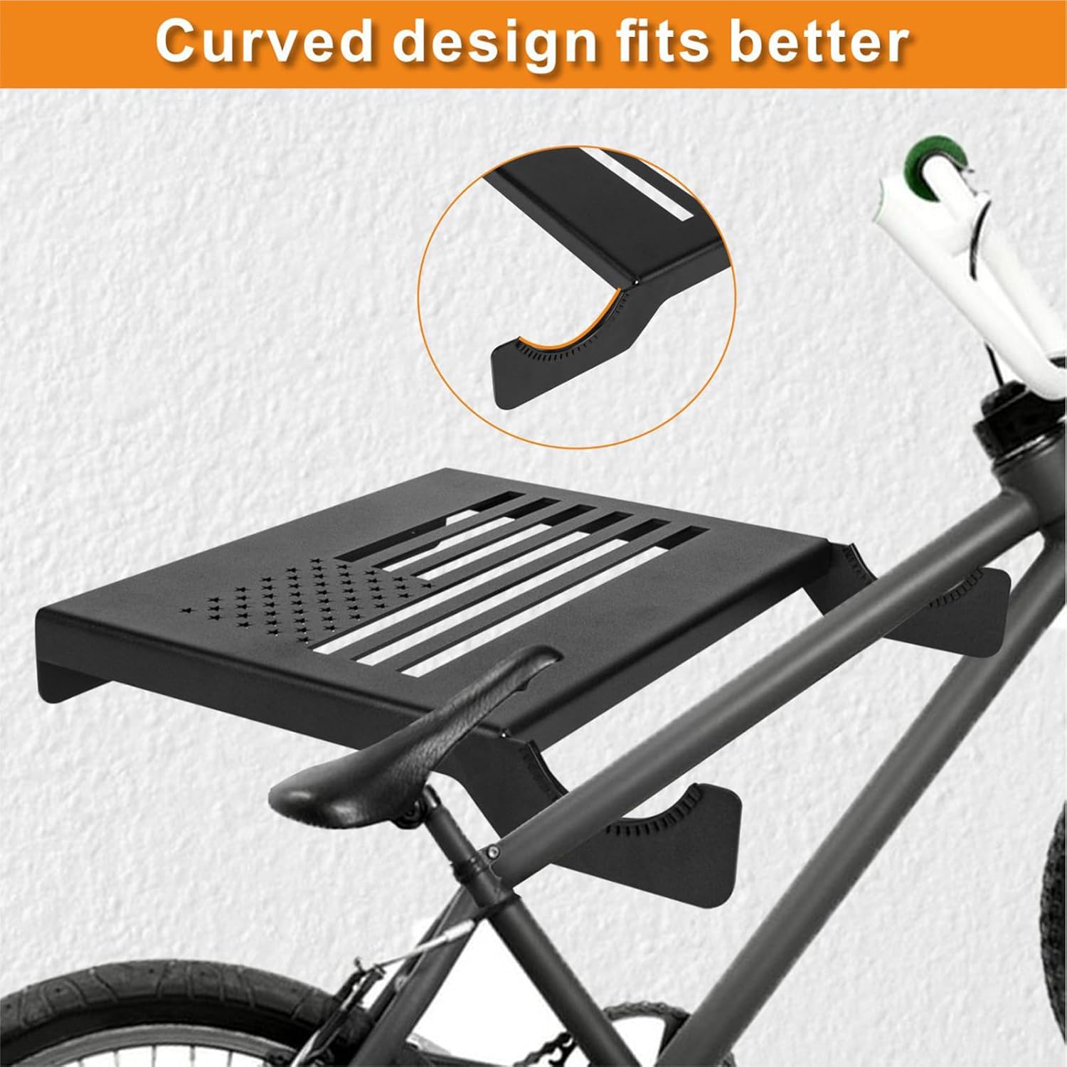 Alternative view of Bike Rack Wall Mount,Bike Rack Storage, Horizontal Bike Rack for Home or Garage,Indoor Bike Storage Bike Wall Mount Shelf,Wall Mounted Bicycle Rack for Single Road, Mountain,Travel Bicycles