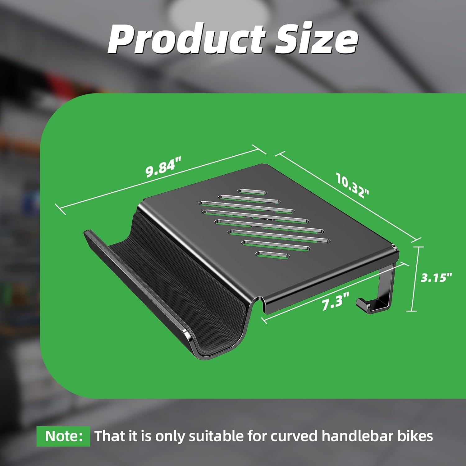 BEISHI Bike Wall Mount Rack Indoor Bike Storage Garage Bike Rack Wall Mount with Shelf and Hooks Store Your Helmet and Shoes for a Single Road, Mountain or Other Bicycle (Fit Crank Bicycle)