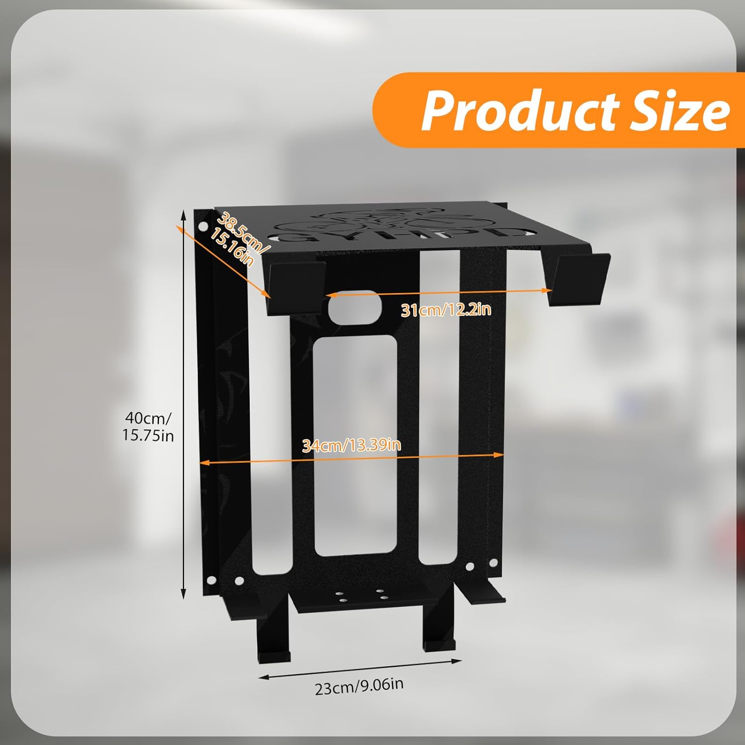 Bike Wall Mount Rack, Wall Bike Rack with Shelf and Hooks, Bike Storage Wall Mount System For Race Bicycles and Mountain Bikes, Space Saving Wall Mounted Hanger for Garage, Store your helmet and shoes