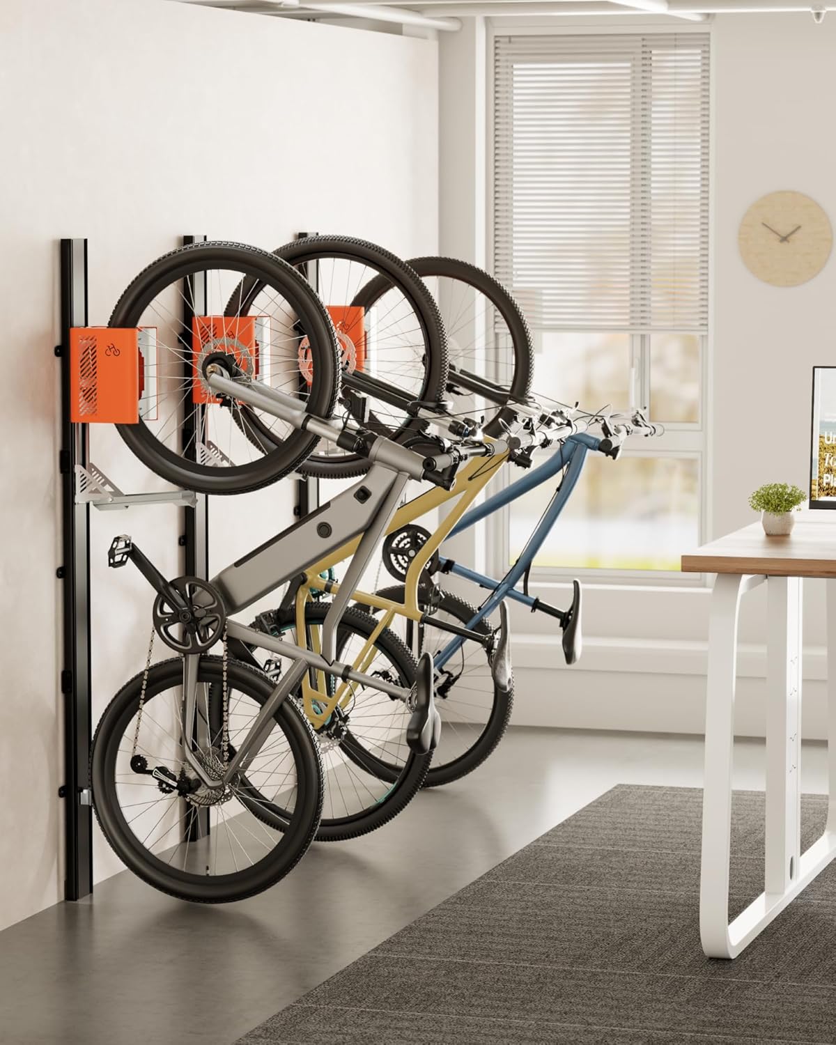monTEK Automatic Lift Bike Rack u2013 Fits 24-29" Tires, Heavy-Duty Vertical Wall Rack for Bicycles (Up to 71 lbs) - Effortless Lifting, Easy Install - Space-Saving Storage for Garage, Shed, BO