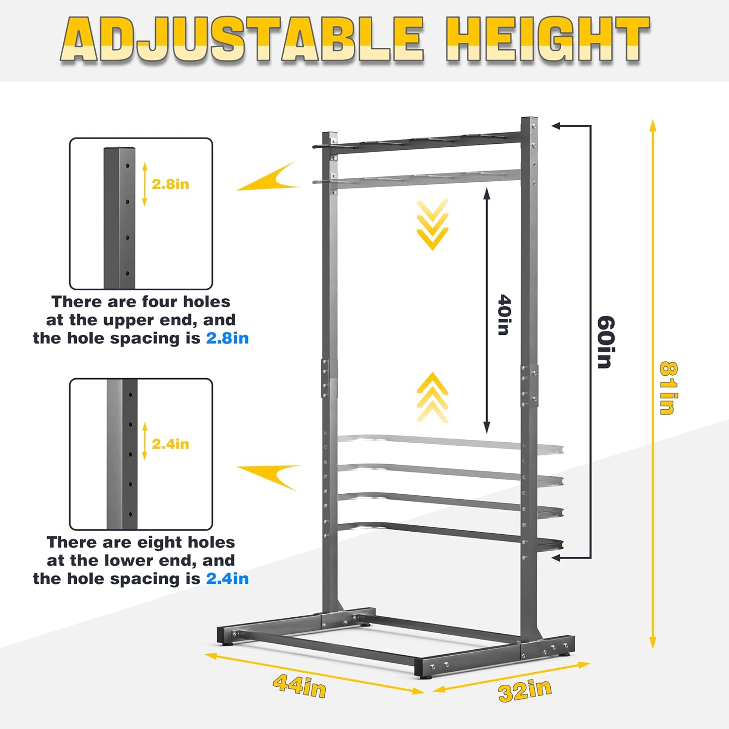 Alternative view of Ultrawall Freestanding Bike Rack, Vertical Bike Storage Stand for Garage, Indoor Bicycle Organizer, Holds Up to 4 Bikes