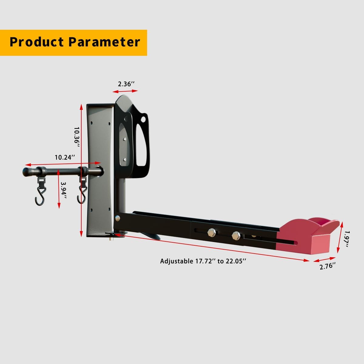 YADEZZN Swivel Bike Wall Mount Rack - Space Saving Vertical Bicycle Storage Holder for Mountain, Road, Kids Bikes Garage Organization with Anti-Scratch Protection & Easy to Install (Max 70lbs) (2Pcs)