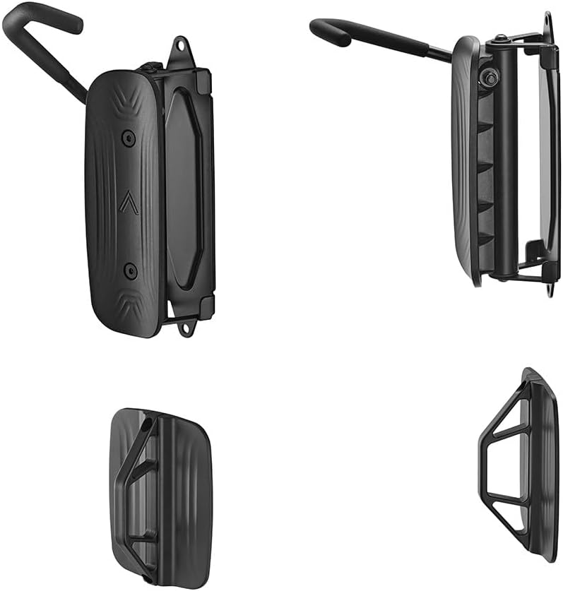 Alternative view of Monoprice On-Wall Rotating Vertical Bike Rack with Wall Mounted Rear Tire Stop Tray, 66 lbs Capacity, Bike Storage, Bike Hangers, for Road, Hybrid, Cyclocross, MTB, BMX