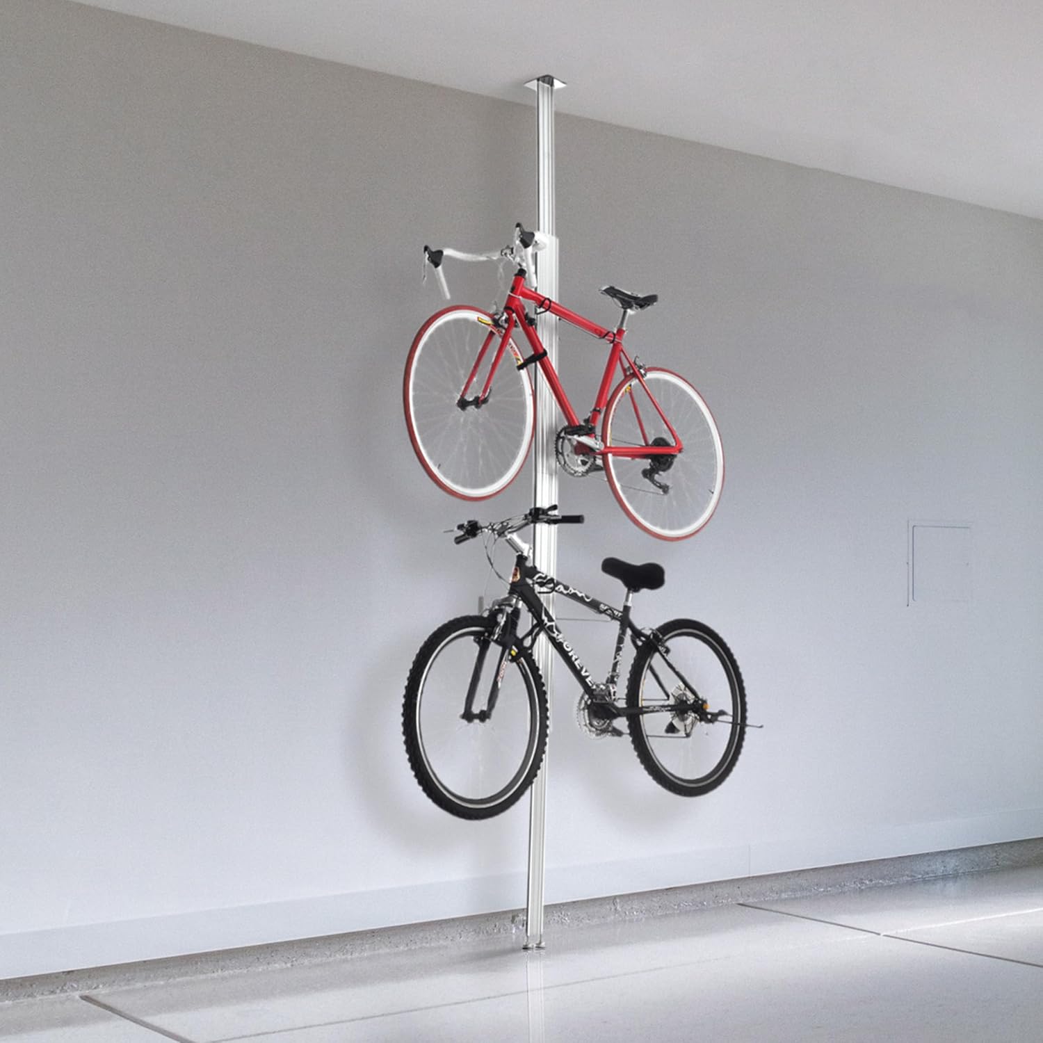 RAD Cycle Aluminum Bike Stand Bicycle Rack Storage or Display Holds Two Bicycles