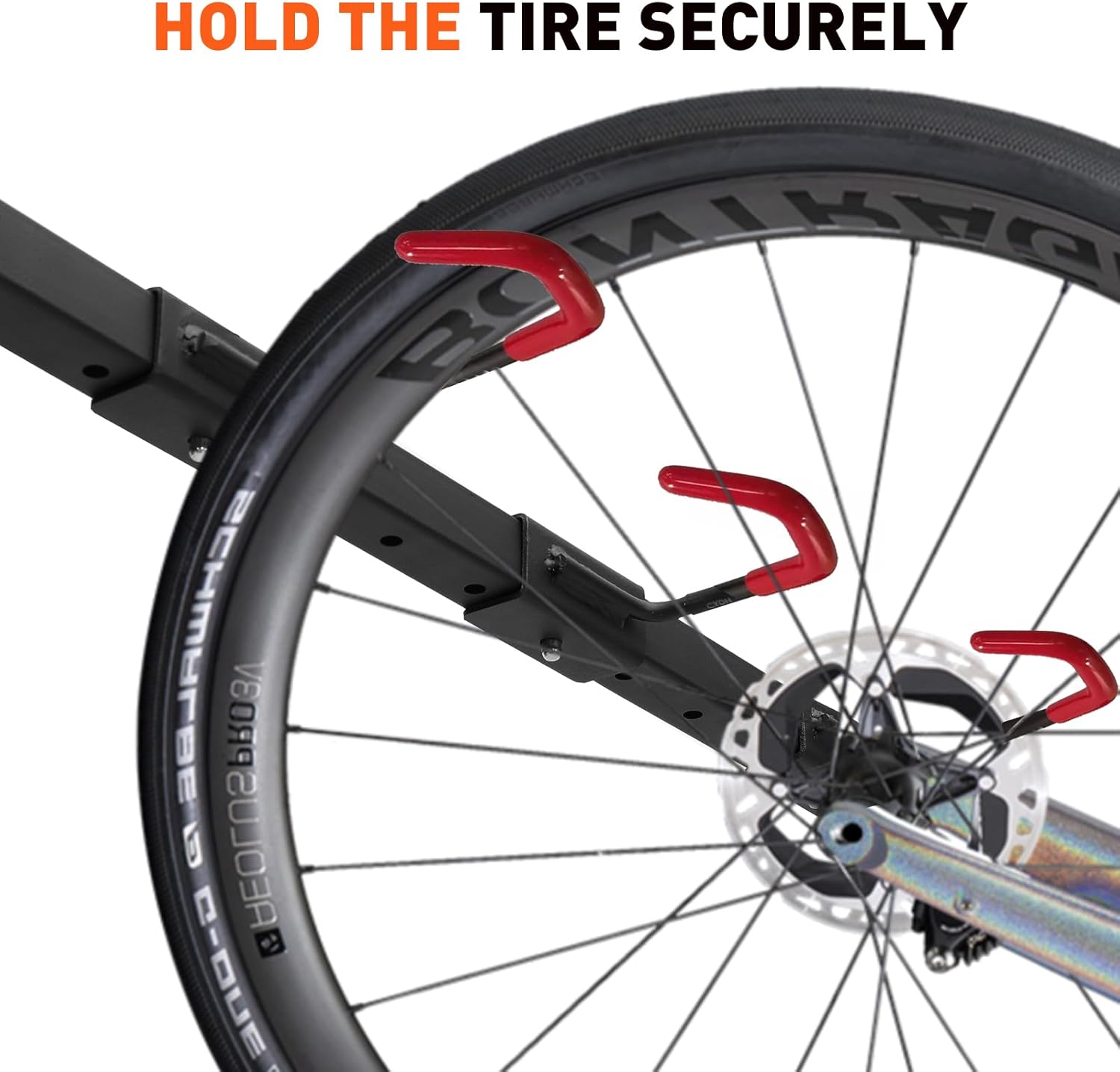 Freestanding Bike Rack Bicycle Storage Rack,Vertical Bike Stand Max 5 Bikes with Helmet Holders,Solid Steel Bike Racks for Home & Garage &Indoor & Bike Station-BlacK - Image 4