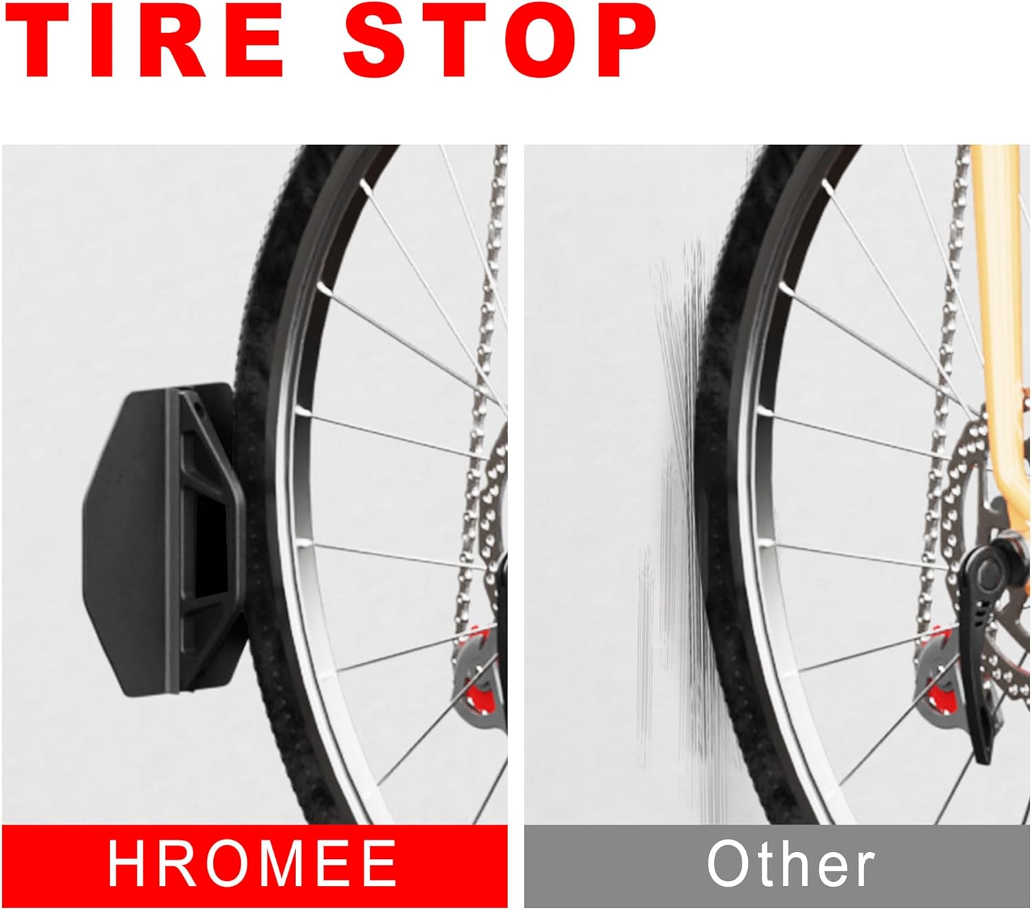 Hromee Bike Rack Wall Mount, Swivel Bike Storage Rack for Garage, Space-Saving Vertical Bike Holder 4 Pack - Image 4