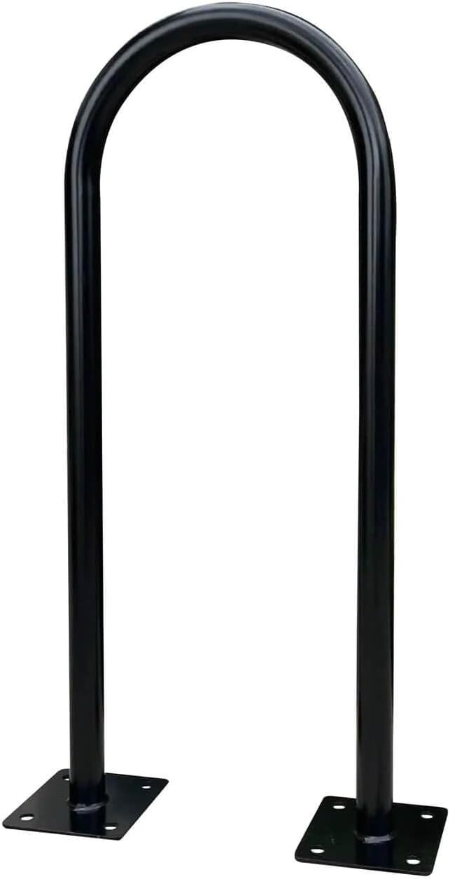 Sandbaggy In Ground Bike Rack | U Shaped, Commercial, Outdoor, 1 Loop, Steel | Black, 14.5" x 34" (1) - Image 7