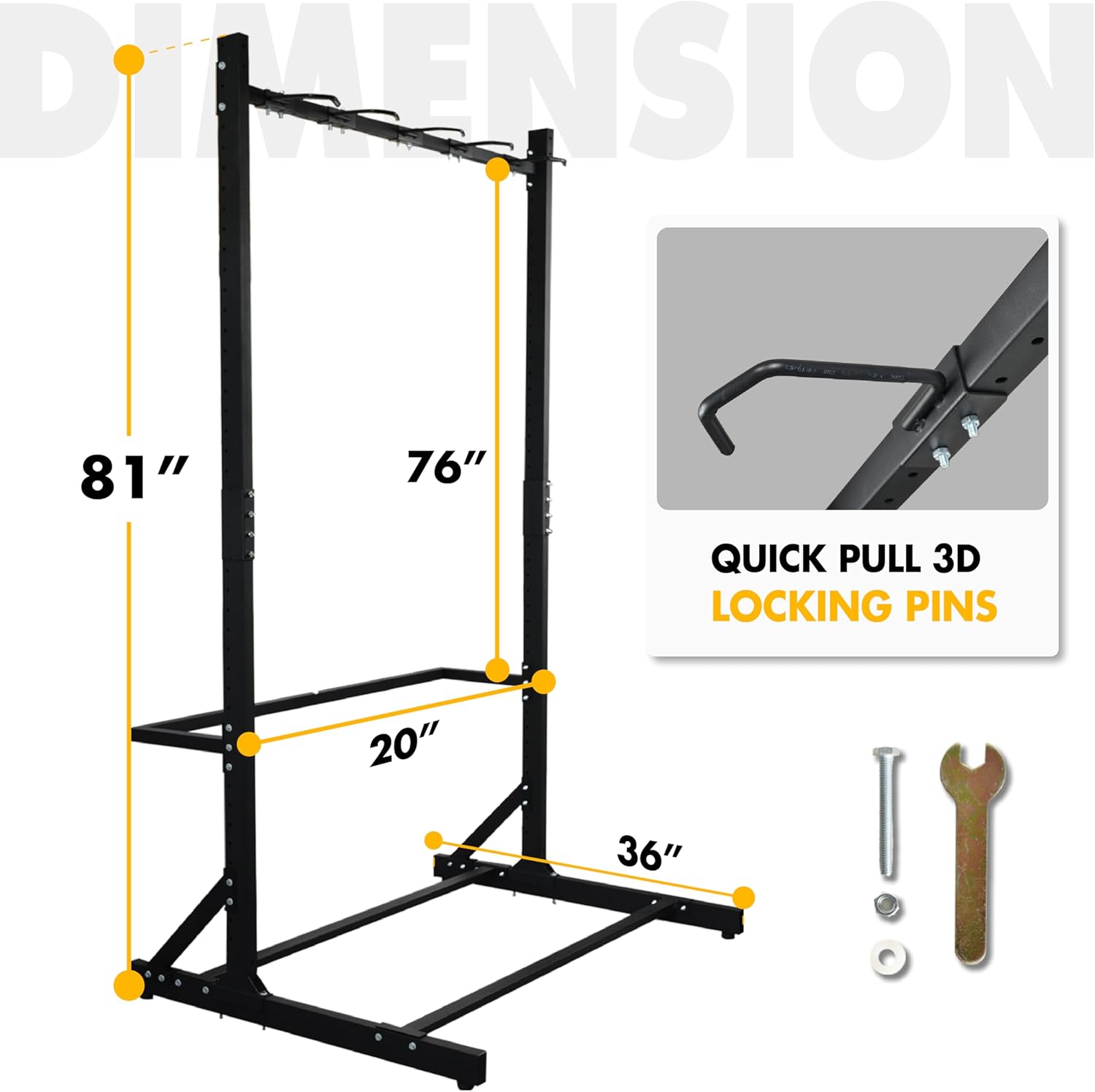 Freestanding 5 Bike Storage Rack for Garage, Hold Multiple Bicycles, Mountain Bikes, Road Bikes, Kidsu2019 Bicycles and E-Bikes