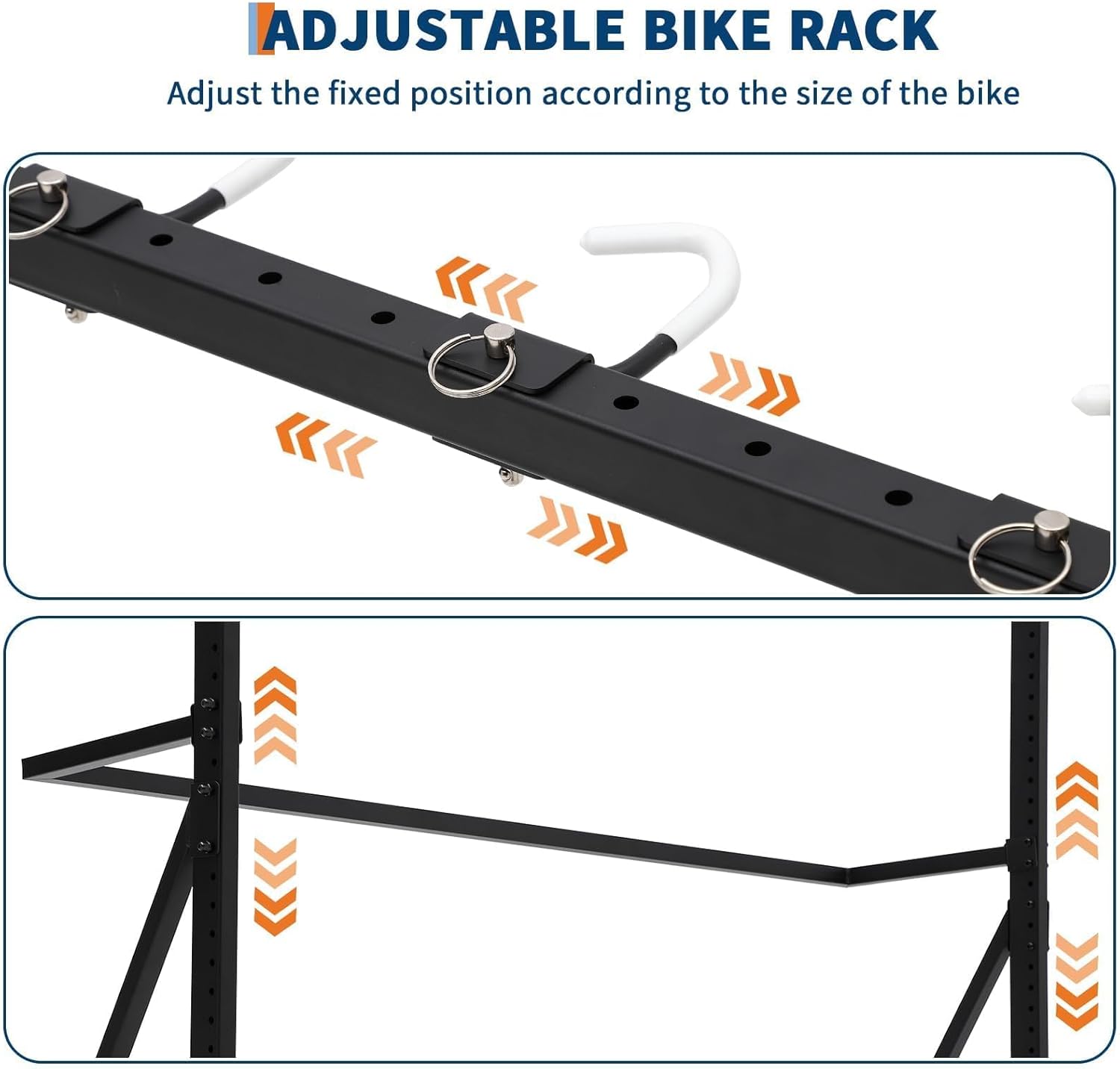 Alternative view of PeakPursuit Freestanding Bike Storage Rack for 5 Bikes, Heavy Duty 300LBS Vertical Bike Stand, Adjustable Height, Space Saving, Indoor/Outdoor Vertical Garage Bicycle Organizer