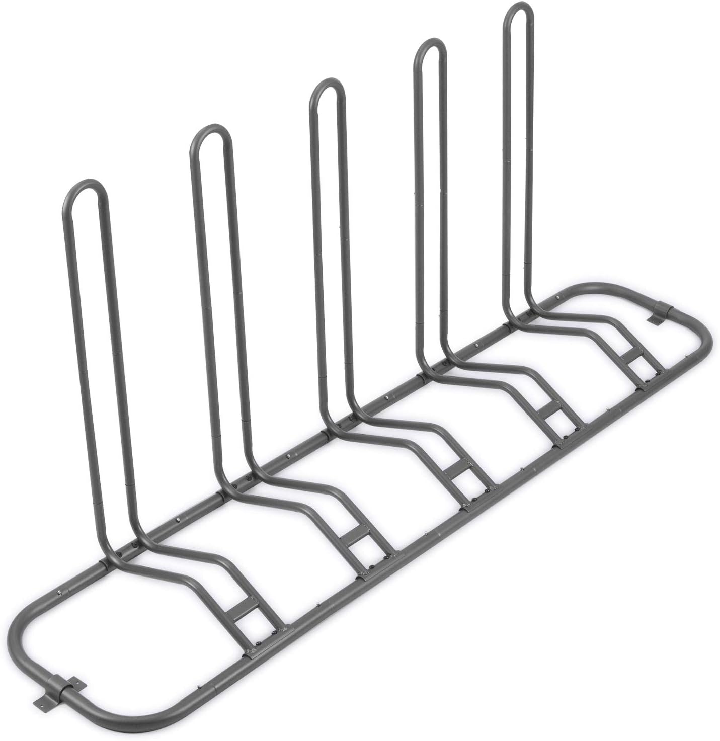 XCSOURCE Bike Parking Stand, Bike Rack Bicycle Floor Parking Stand for 5 Bikes, Adjustable Dual Purposes Bike Storage Holder for Garage, 2 Extra Floor Anchor Brackets Available, Indoor & Outdoor - Image 7