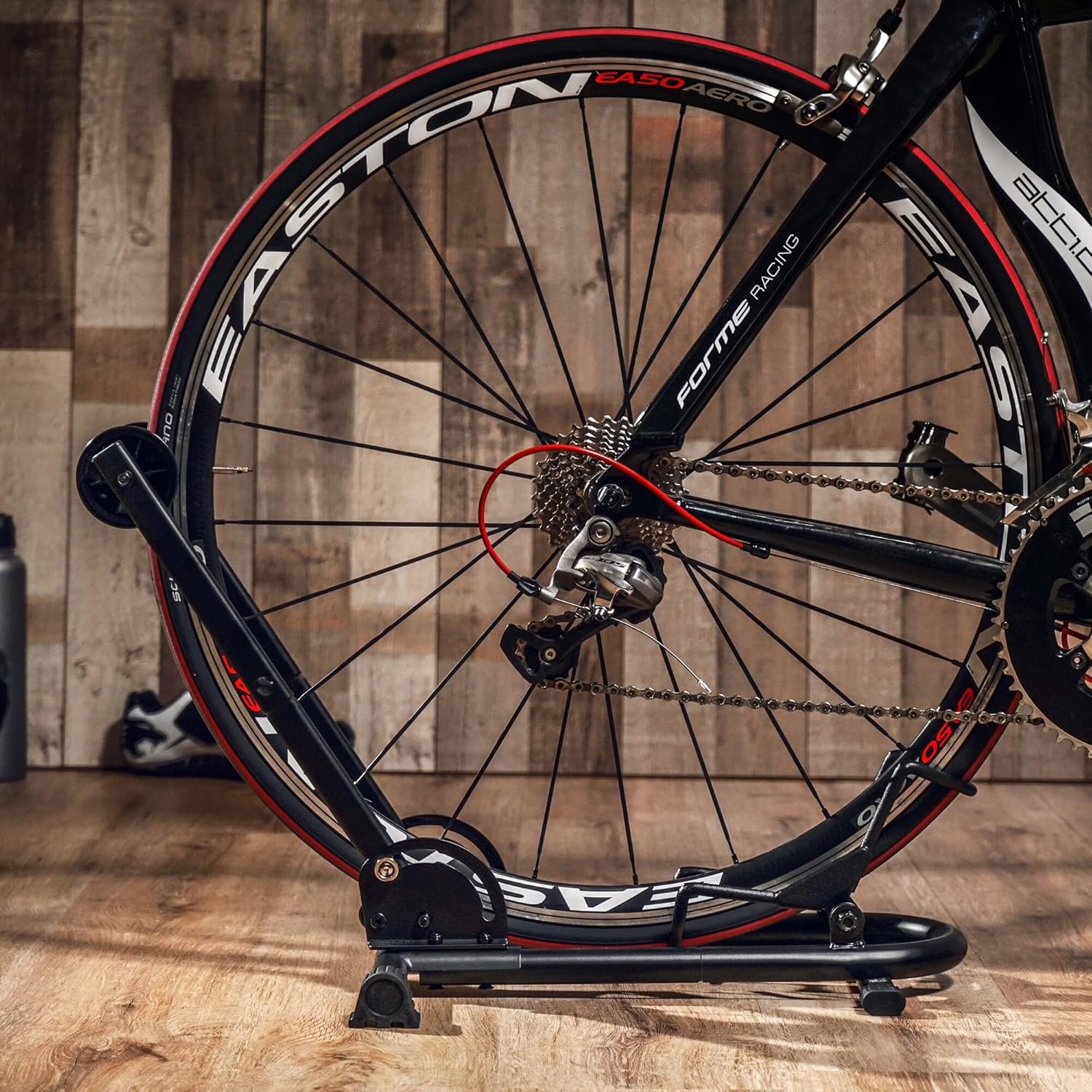 BikeHand Foldable Bike Stand Floor Rack | Sturdy & Durable Quick-Fold Design for MTB & Road Bicycle Storage - up to 2.4" Tire Width | Portable Bike Rack Garage Foldable Storage Stand | Updated Design