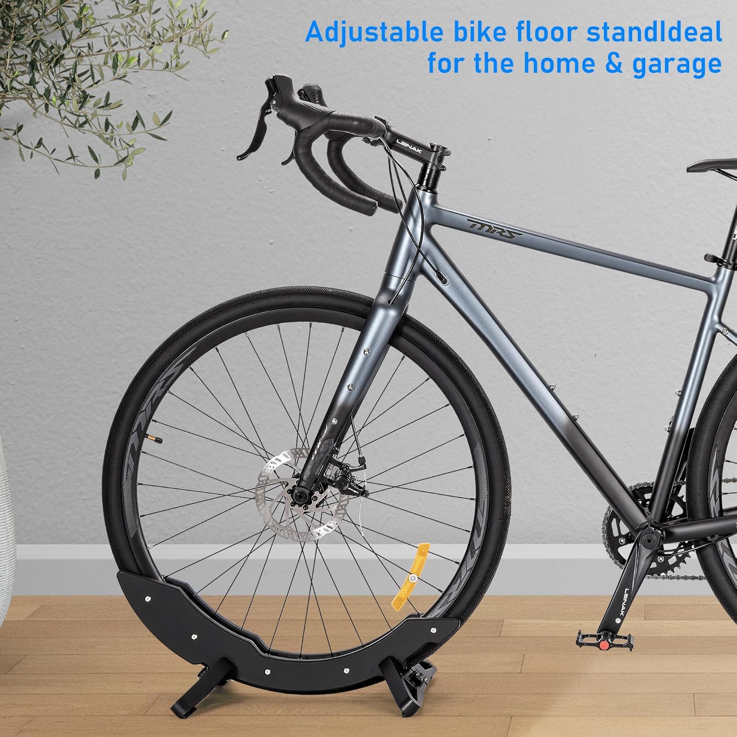 CXWXC Bike Floor Stand - Bicycle Parking Stand Fit 16"-29" Wheel, Adjustable Bike Floor Rack Stand for all 30-80mm Wide Tires - Image 3