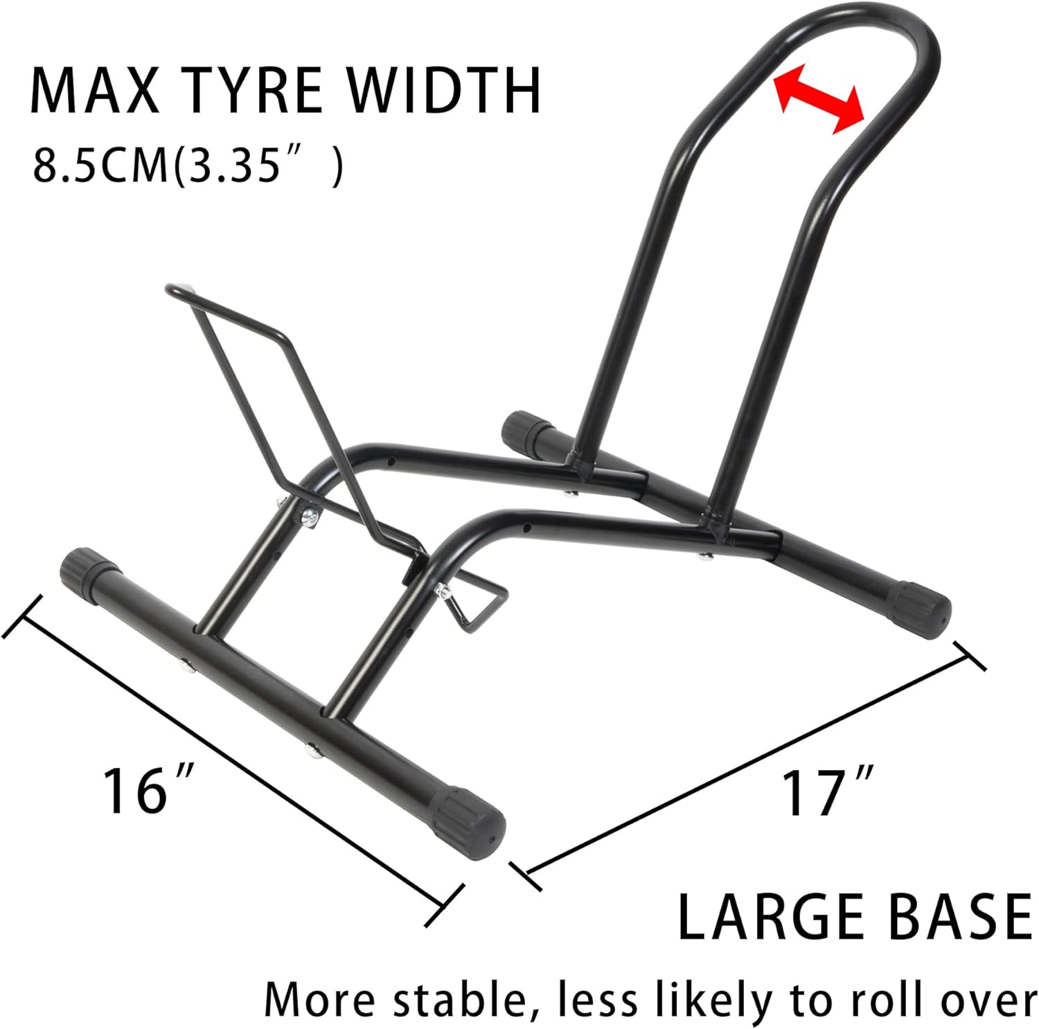 Bike Floor Stand,Bike Rack Floor Type，Bike Stand Holds 16”-29”Wheels,Bicycle Stand suitable for Apartments and Garages