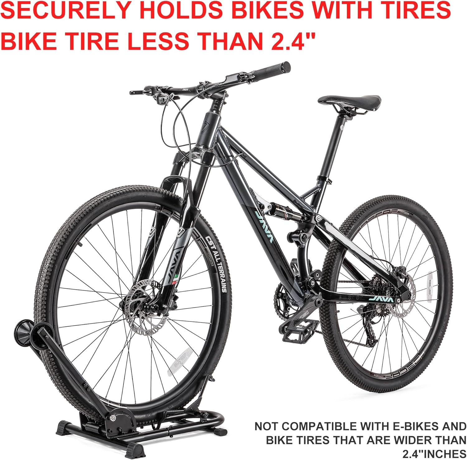 Alternative view of Indoor Bike Floor Stand - Bike Stand Rack for Garage/Home - Bike Storage Bicycle Parking Rack Fit 26u201D-29u201D Mountain Road Bikes