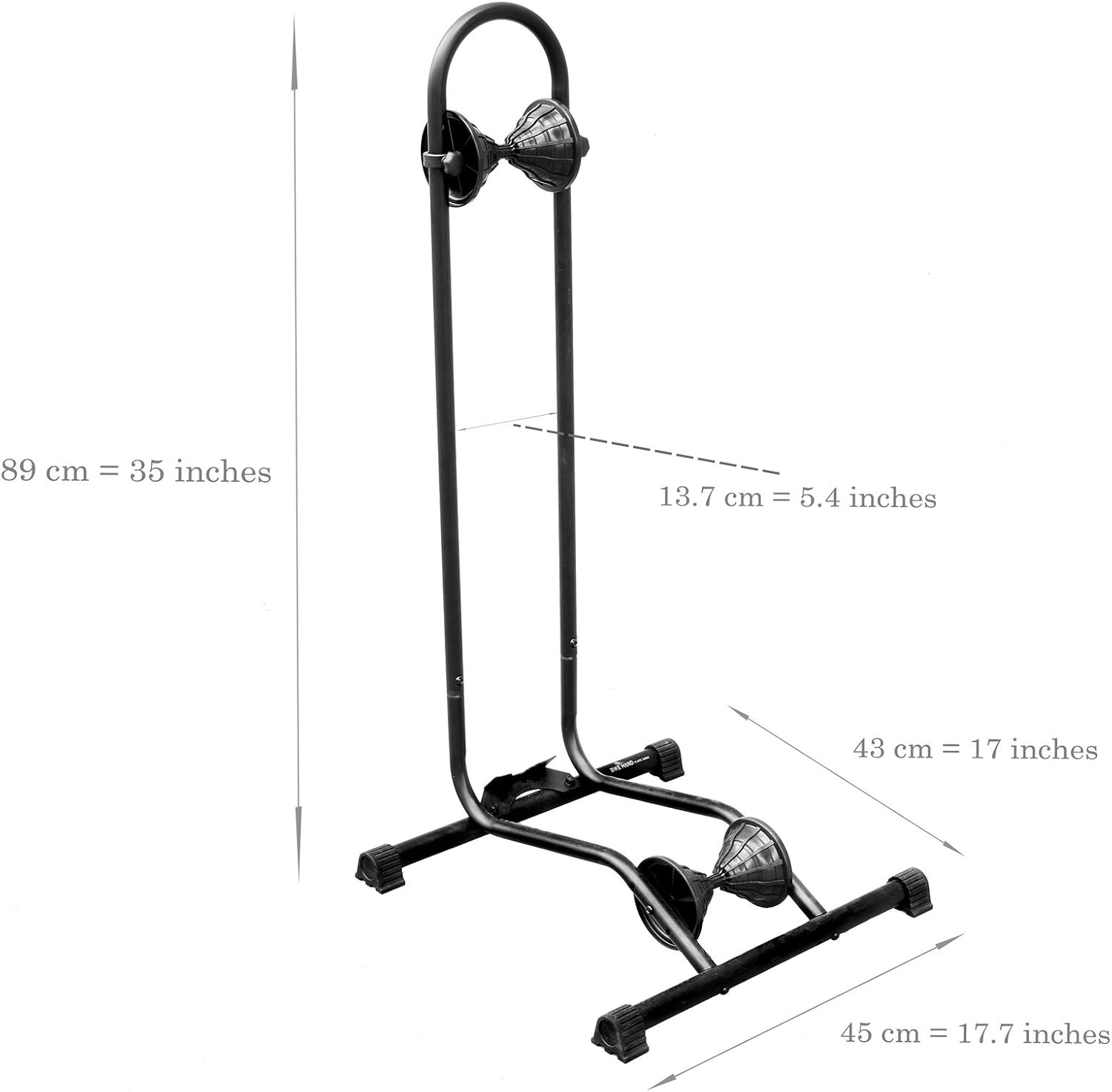 Alternative view of BikeHand Bike Floor Stand Parking Rack Stand - for 24"-29" Mountain MTB & Road Bikes Bicycles Indoor Outdoor Garage Storage - Fat Bike for 1 Bike