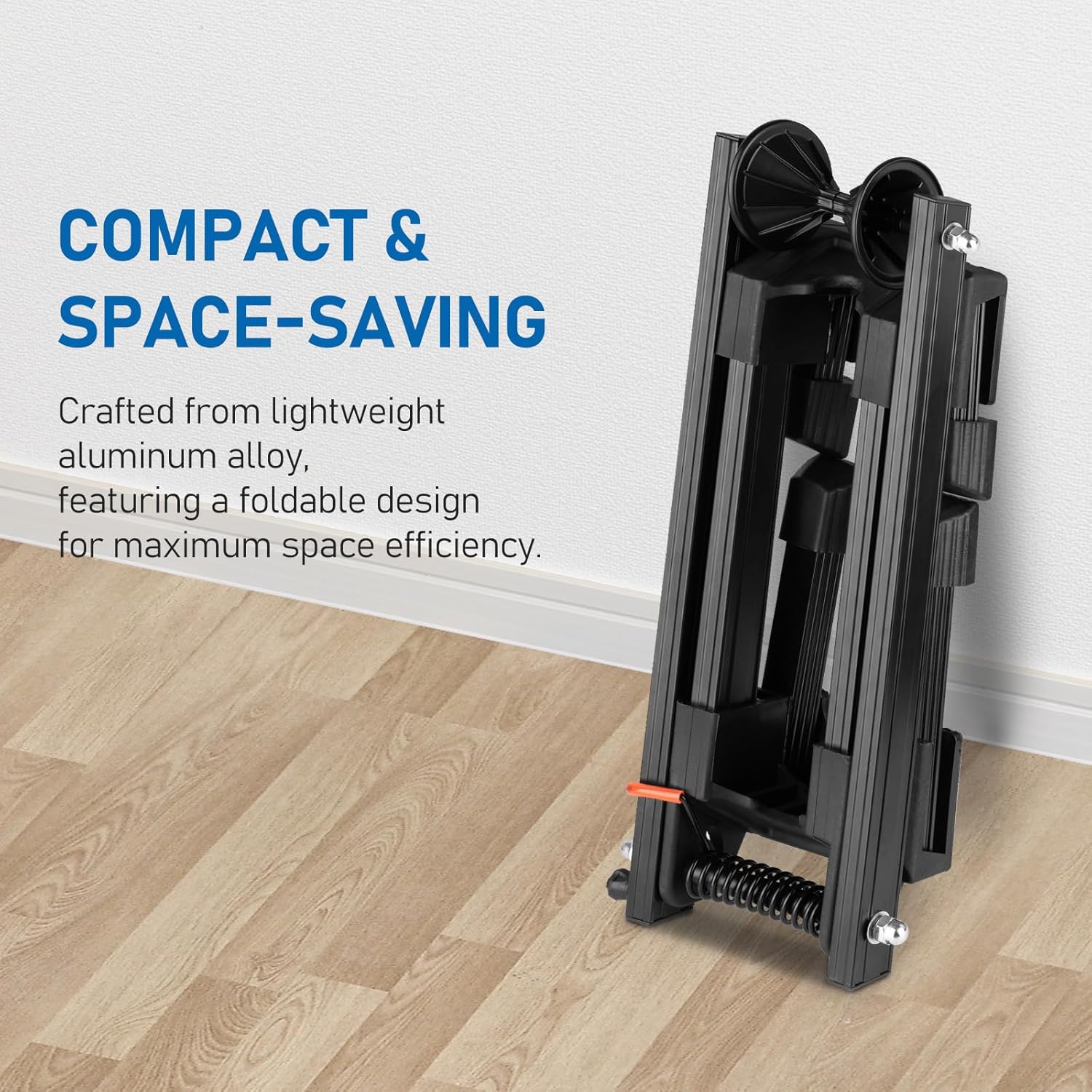 Favoto Folding Bike Stand Floor - Mountain & Road Bicycles Indoor Outdoor Garage Storage - Bicycle Parking Rack Foldable Fit 20u201D-29u201D Bikes (1 Bike Rack)