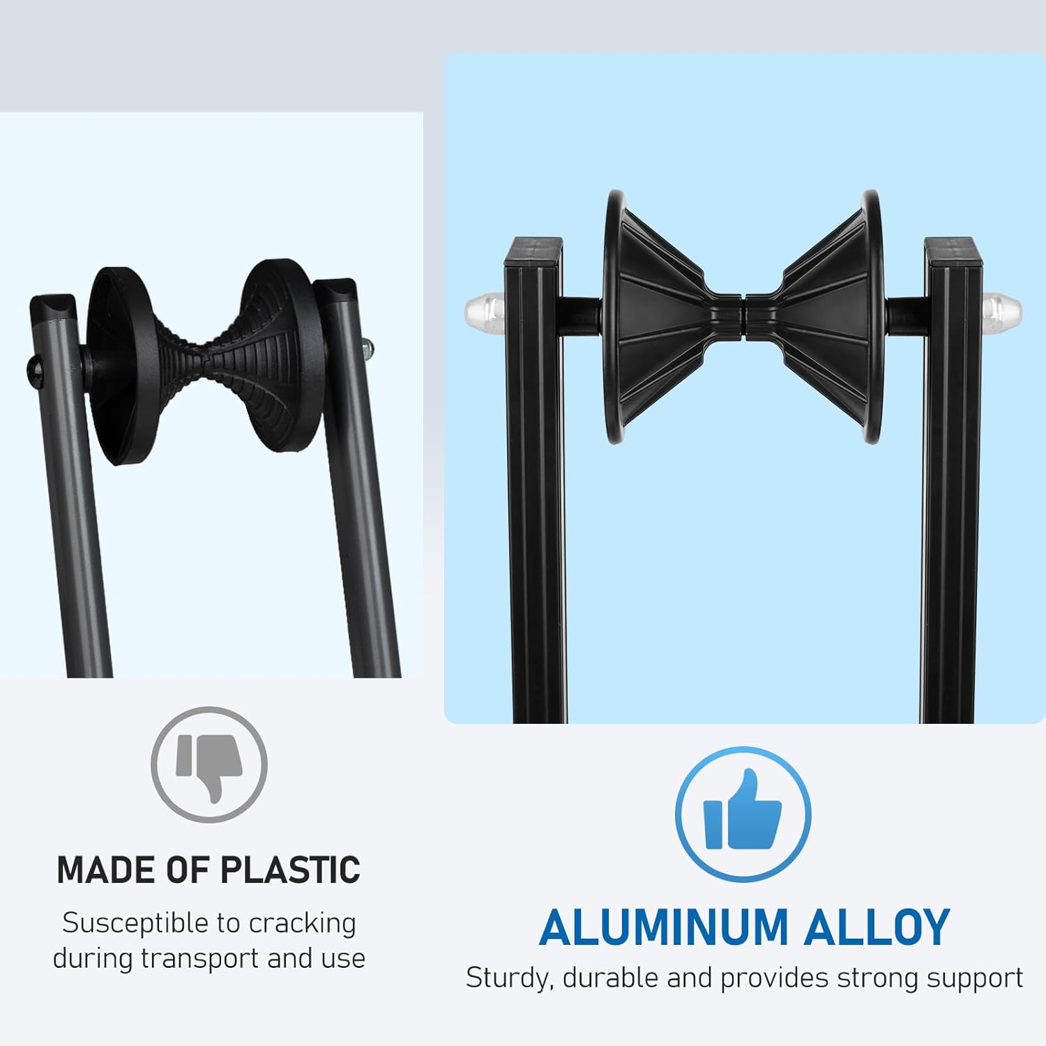 Alternative view of Favoto Folding Bike Stand Floor - Mountain & Road Bicycles Indoor Outdoor Garage Storage - Bicycle Parking Rack Foldable Fit 20u201D-29u201D Bikes (1 Bike Rack)