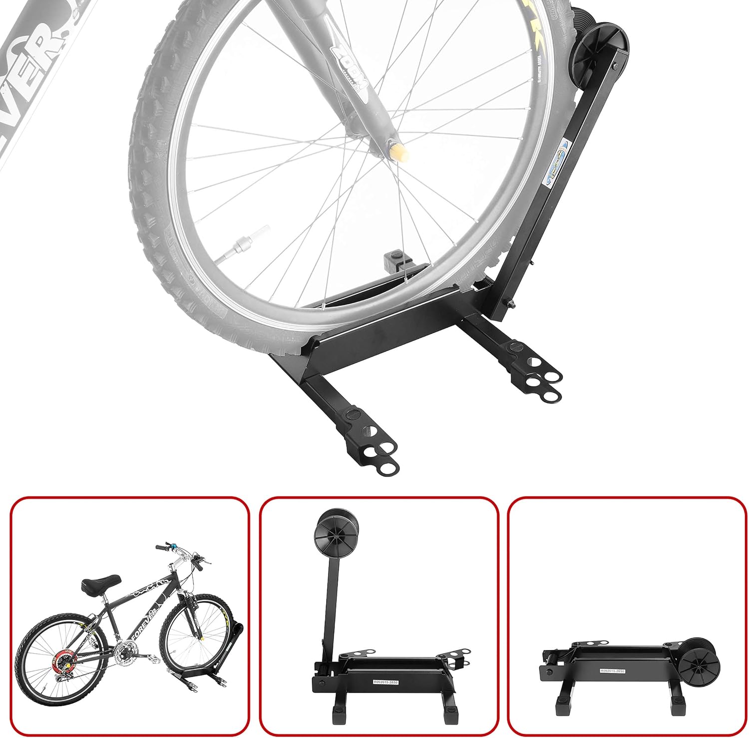 Alternative view of RAD Cycle EZConnect Foldable Bike Rack Bicycle Storage Floor Stand Connect More to Make Multi-Bike Stand
