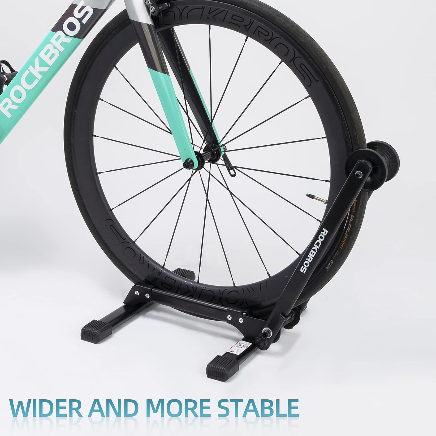 ROCKBROS Foldable Bike Stand Floor Bike Parking Stand Bicycle Rack for 20"-29" Mountain Road Indoor Outdoor Garage Storage