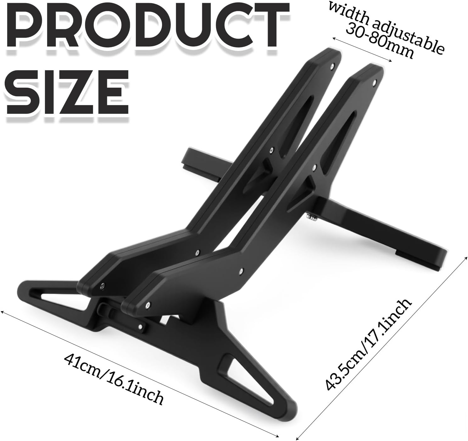 2 Pack Bike Floor Stand Adjustable Indoor Bicycle Parking Stand Fit 16-29 Wheel, Portable Bike Floor Rack for All 30-80mm Wide Tires, Mountain & Road Bicycles Indoor Outdoor Garage Storage