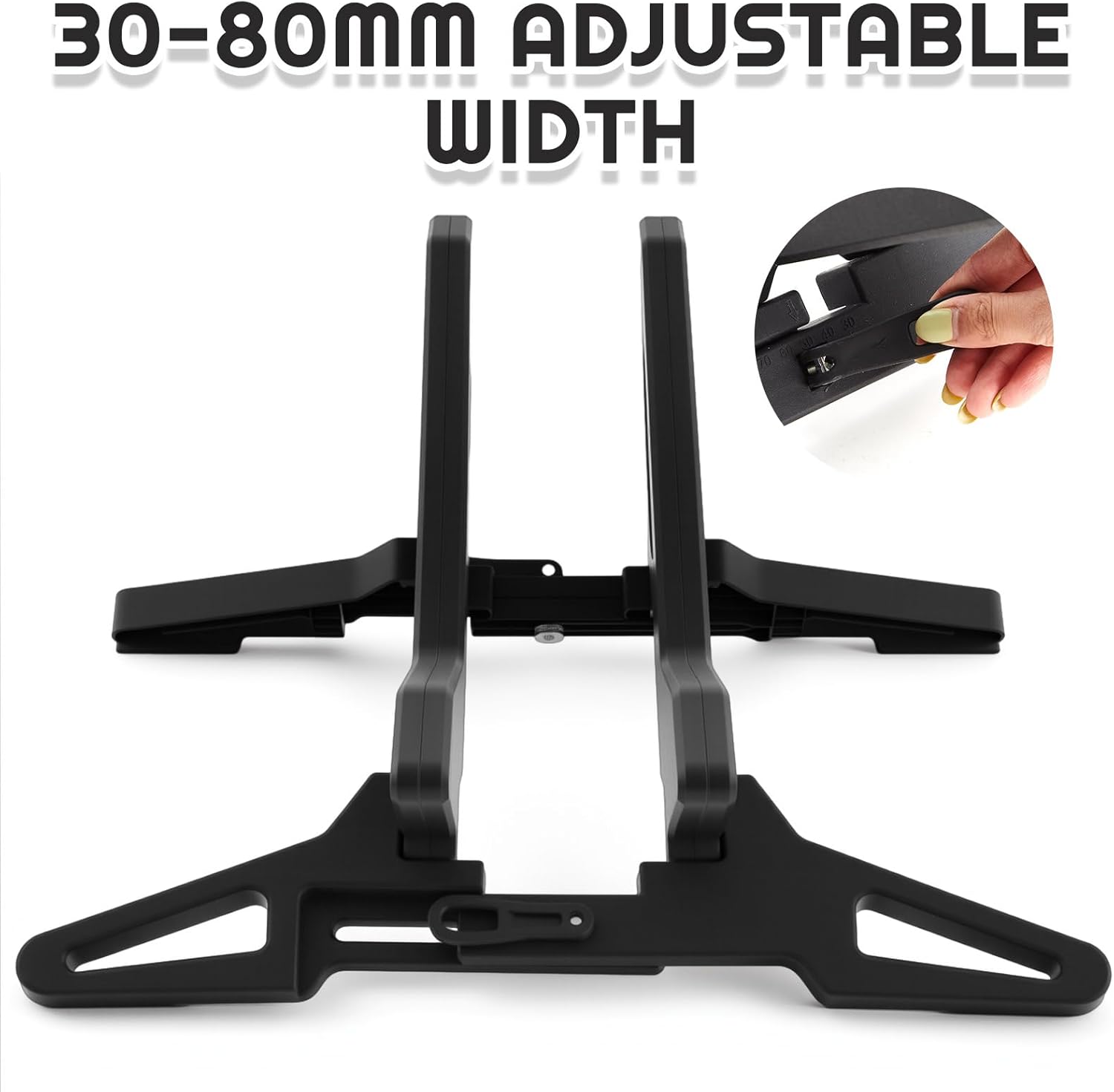 Alternative view of 2 Pack Bike Floor Stand Adjustable Indoor Bicycle Parking Stand Fit 16-29 Wheel, Portable Bike Floor Rack for All 30-80mm Wide Tires, Mountain & Road Bicycles Indoor Outdoor Garage Storage