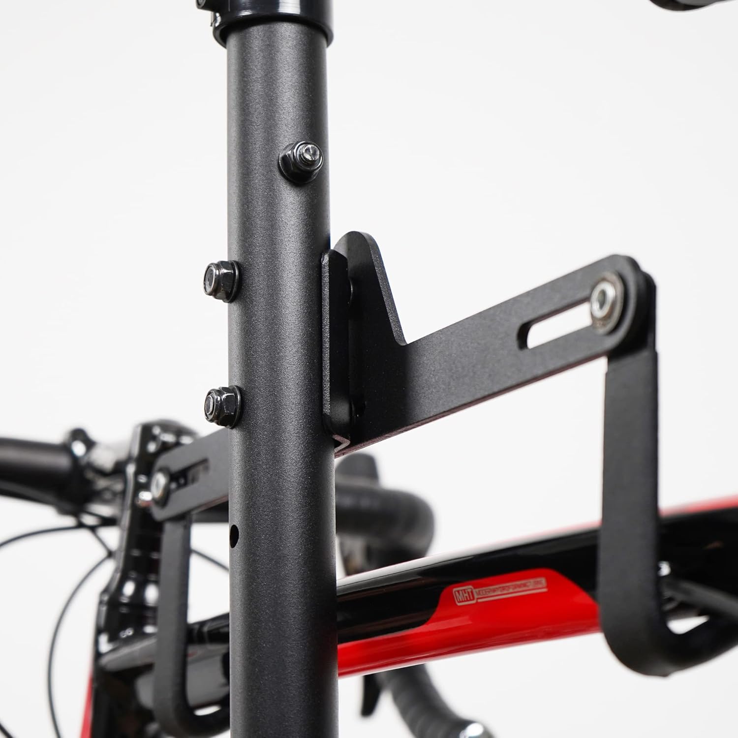 Alternative view of CyclingDeal Bike Vertical Freestanding Hanger Parking Rack - Fully Adjustable Gravity Storage Floor Stand - Safe & Secure for Hanging MTB Road Bicycles in Garage or Home - 4 Bikes Horizontal