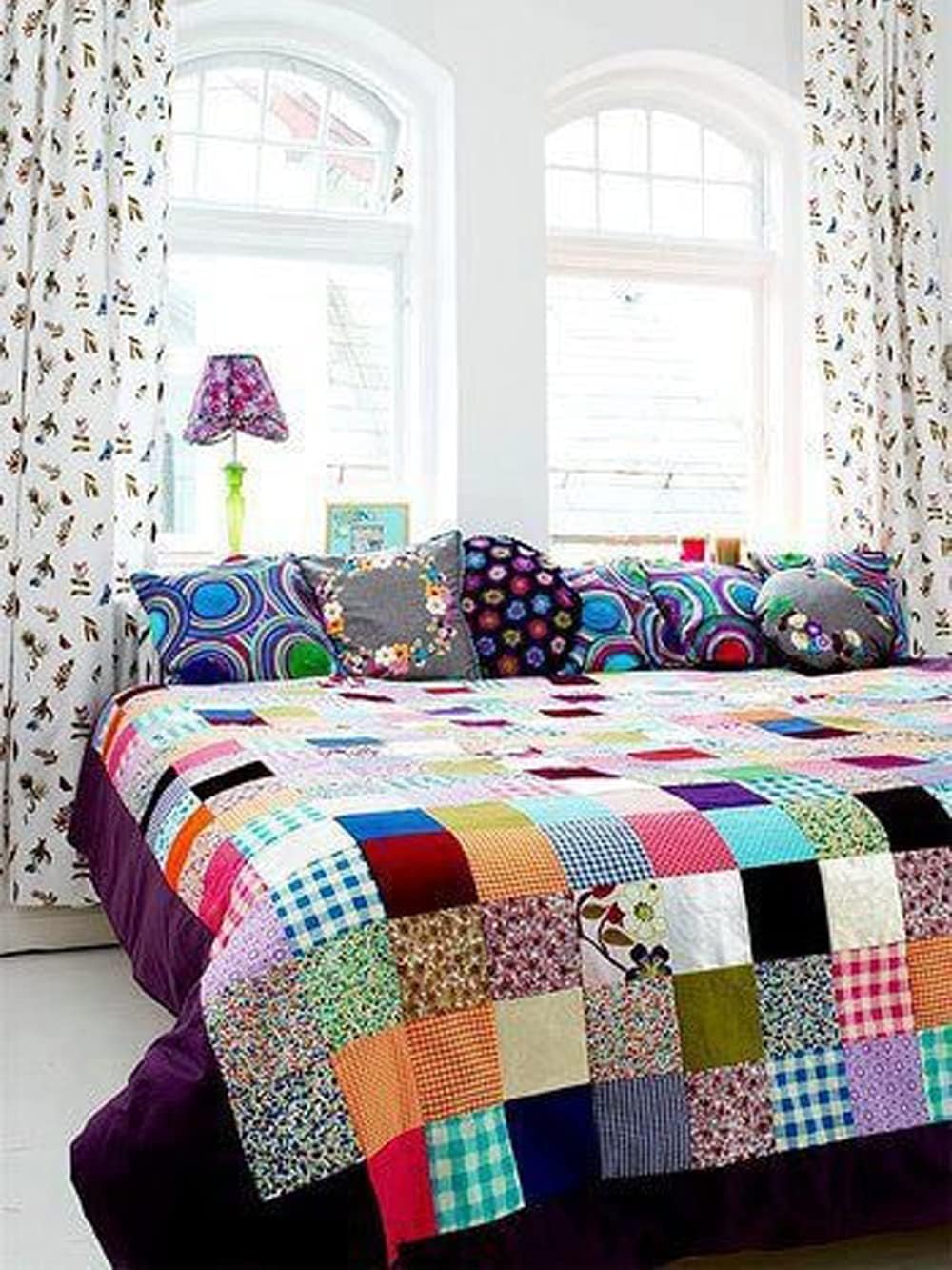 Alternative view of 10" x 10" 50 PCS 100% Cotton Fabric Bundles for Quilting Sewing DIY & Quilt Beginners, Quilting Supplies Fabric Squares