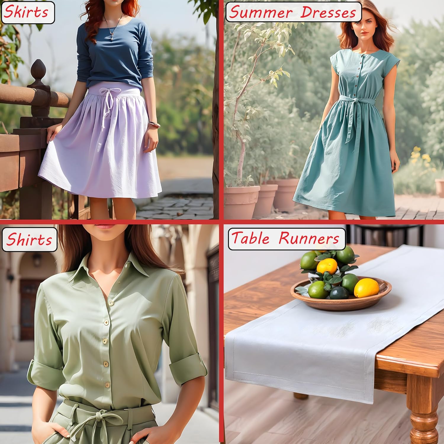 Barcelonetta | Poly Cotton Fabric for Sewing | Broadcloth Fabric | by The Yard | 60" Wide Roll | Lightweight, Breathable | Lining, Home Textile, Skirts, Tote Bags (Navy, 2 Yard) - Image 4