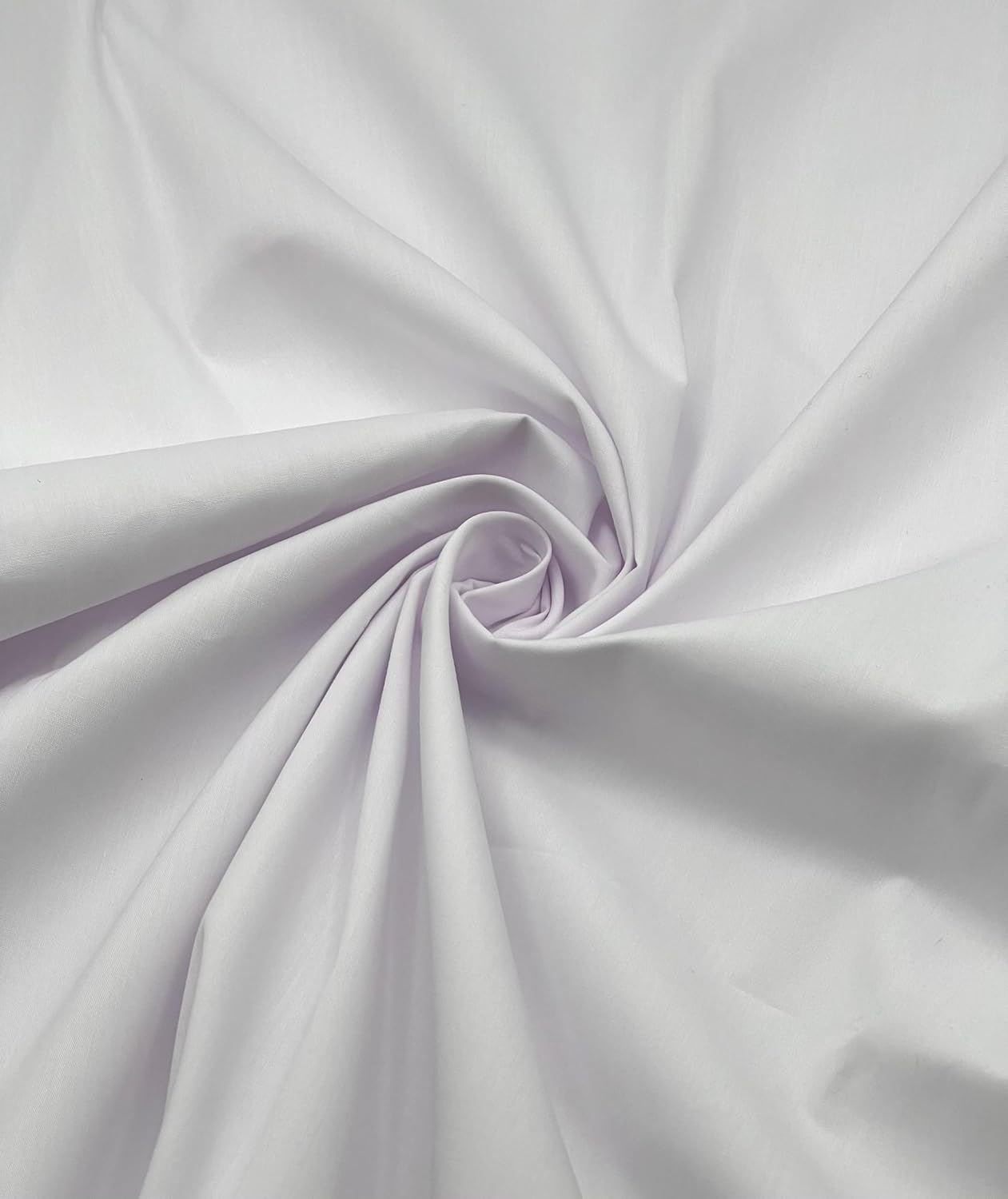 EOVEA - Cotton Polyester Fabric by The Yard u2013 60" Wide Broadcloth Fabric, Soft, Lightweight & Breathable Material for Lining, Curtains, Bedding, Skirts, Sewing Projects (White, 1 Yard) - Image 4