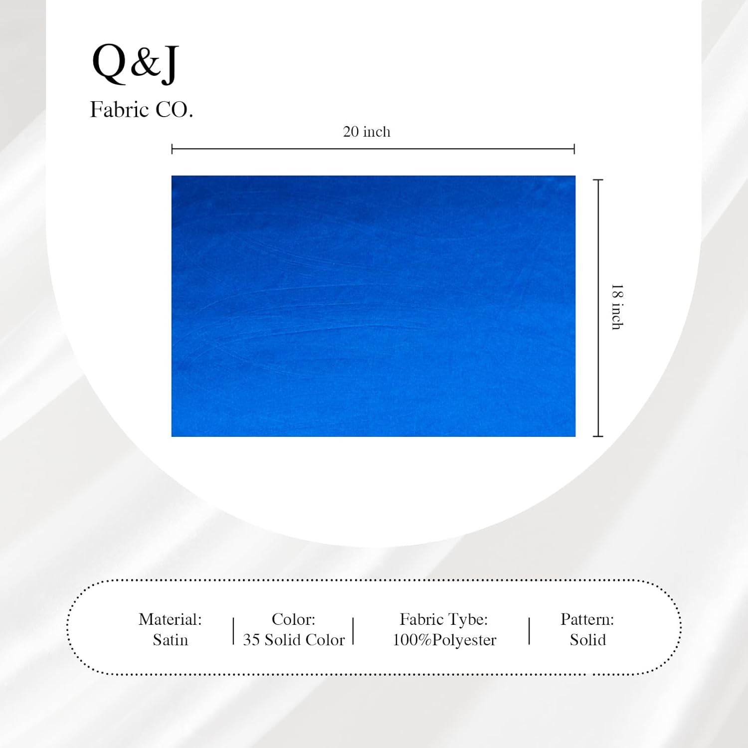 Q&J Fabric Co 35Pcs Satin Fabric Fat Quarter Patchwork Shiny Silky Cloth 18''L x 20''W for Festive Gift DIY Doll Bags Wallet Sewing Crafts Bundle Lining Polyester Quilting Costume Apparel Decorations - Image 6