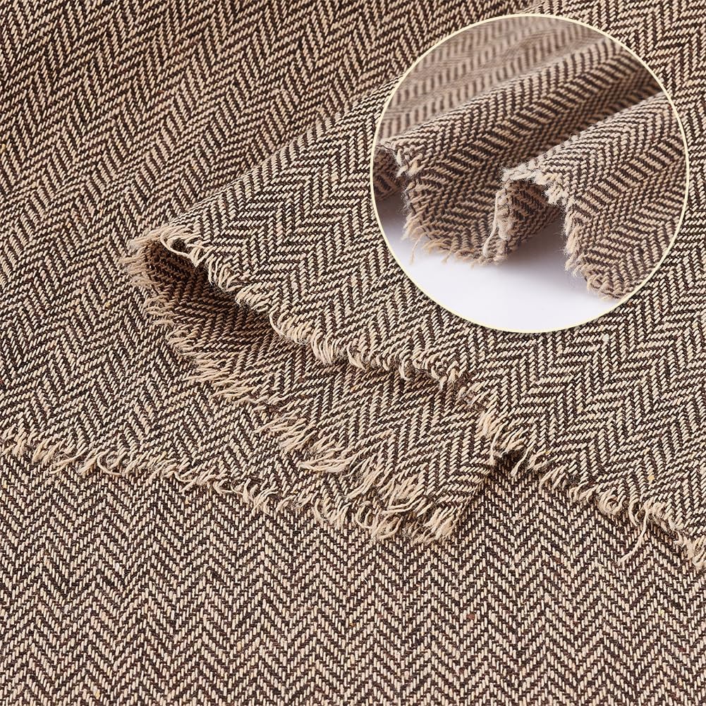 Alternative view of AHANDMAKER Tweed Fabric by The Yard, Fibre Fabric for Craft Decorative for Upholstery Tweed Fabric for Clothing Accessories(106 x 152cm)