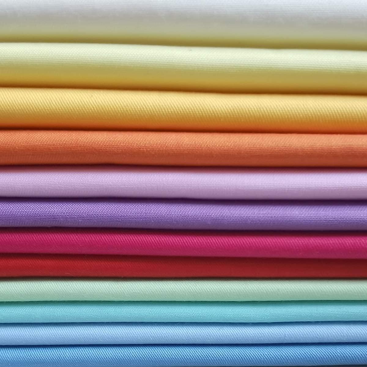 16pcs 18 x 22 inches Cotton Fabric Premium Solid Precut Fabric Pure Quilting Fat Quarter Bundles Patchwork for Sewing DIY Craft - Image 3