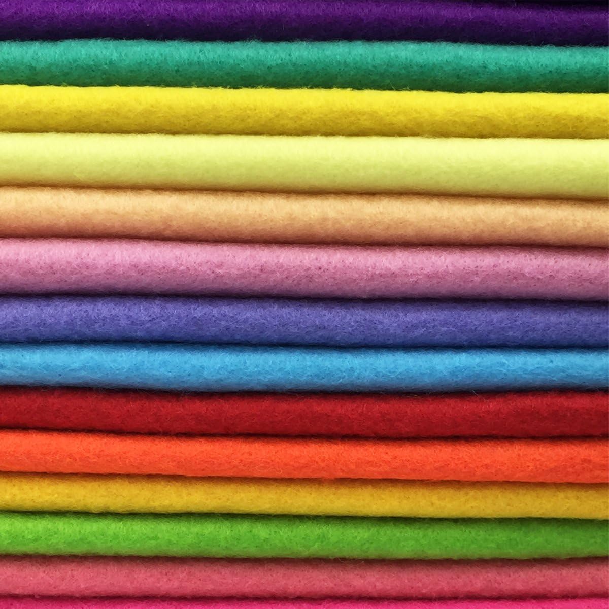 Alternative view of flic-flac 28pcs 12 x 8 inches (30cmx20cm) 1.4mm Thick Soft Felt Fabric Sheet Assorted Color Felt Pack DIY Craft Sewing Squares Nonwoven Patchwork